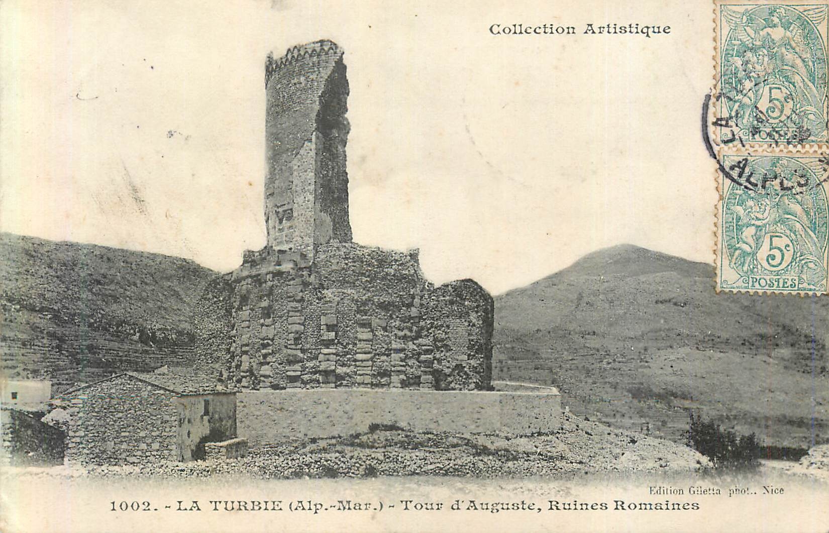 CPA la Turbie (Alp Mar) Tour d'Auguste Ruines Romaines