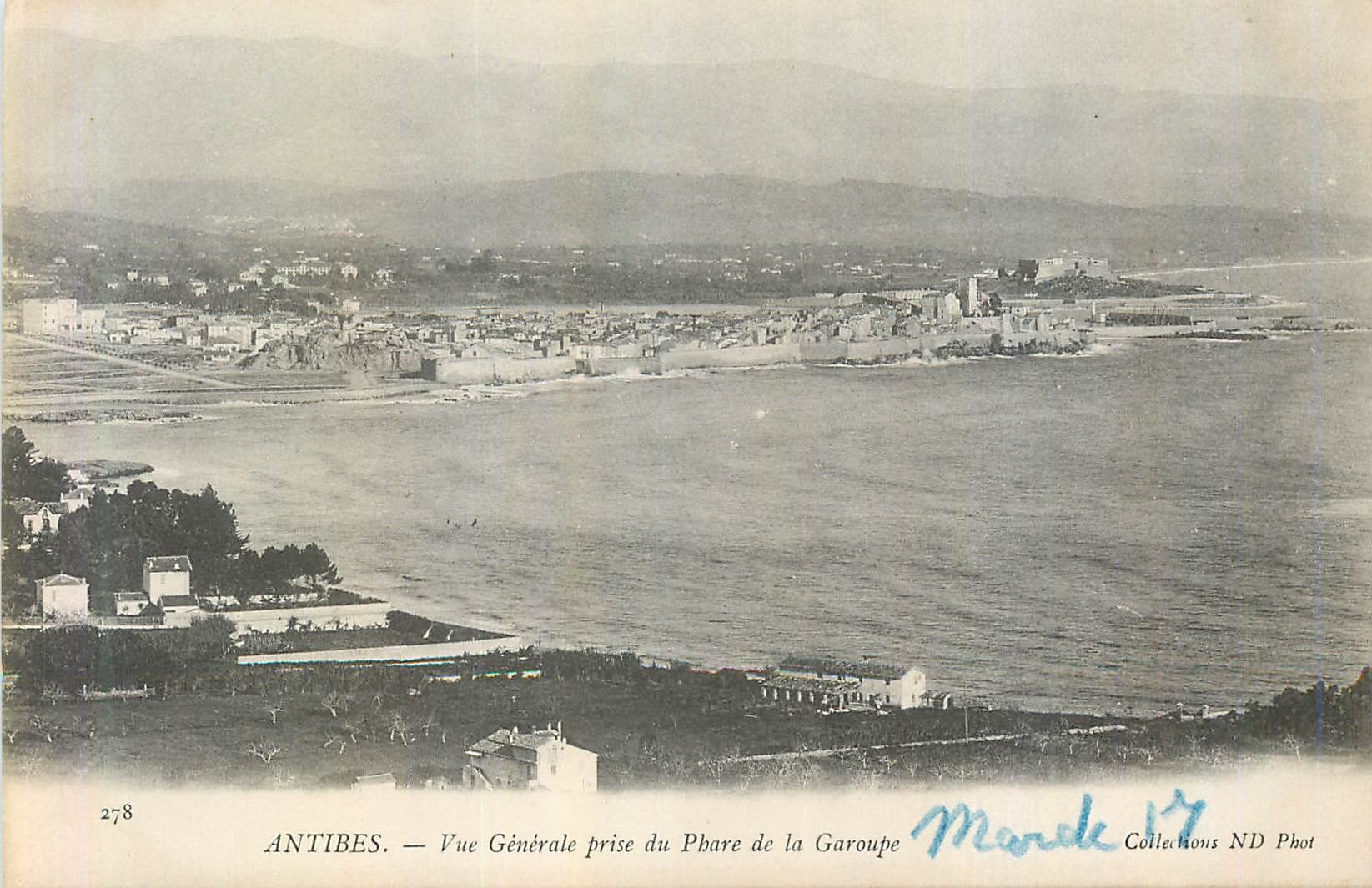 CPA Antibes Vue Generale Prise du Phare de la Garoupe