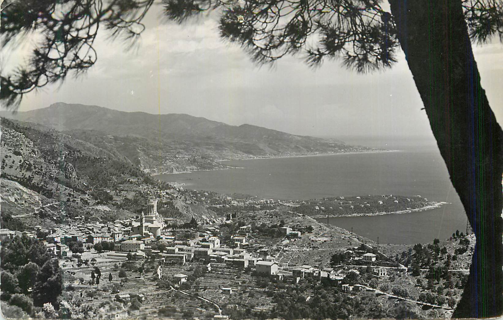 CPM la Turbie Echappee sur la Ville le Cap Martin et la Riviera Italienne
