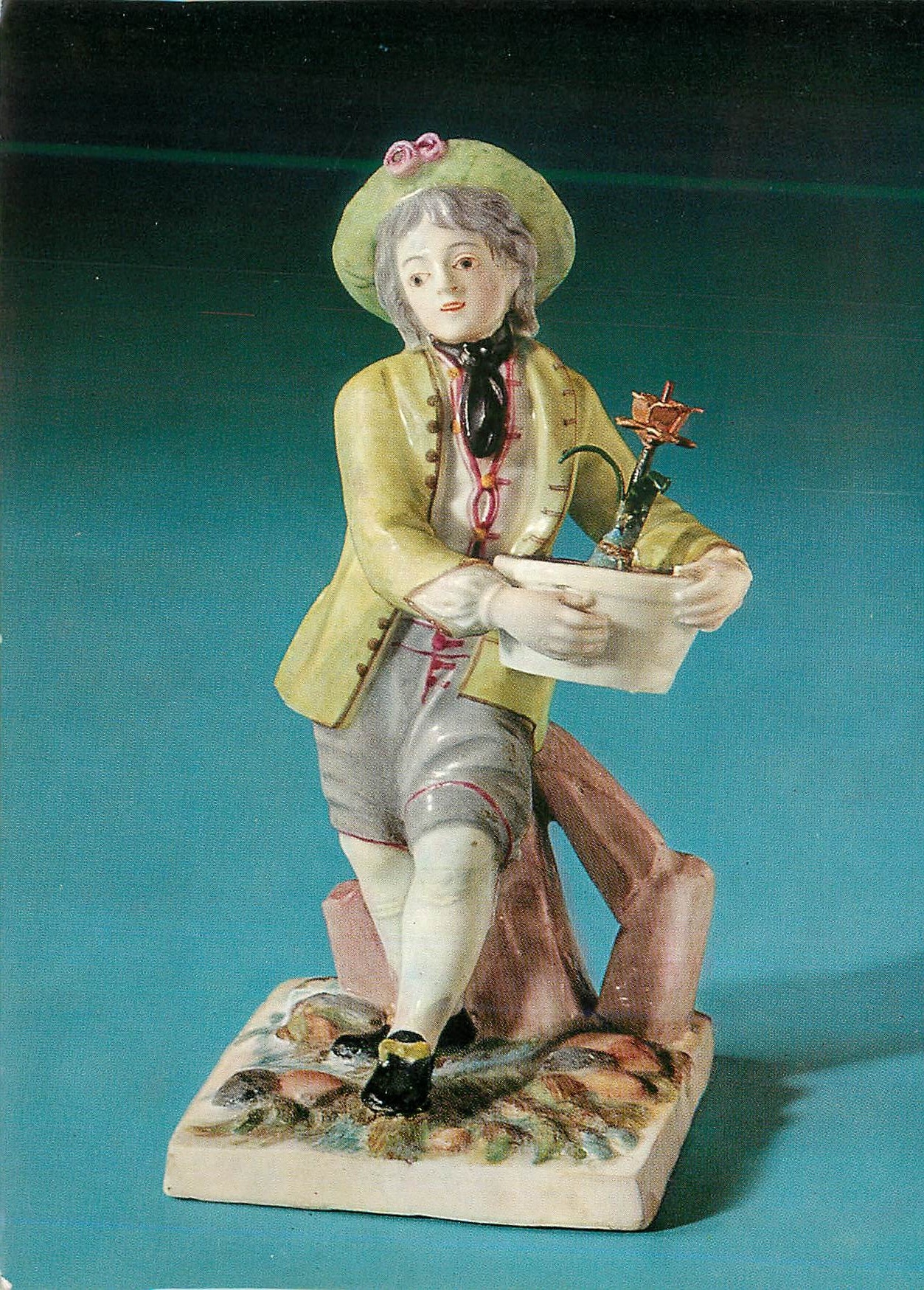 Knabe mit Blumentopf — Porzellanfigur Zürich um 1780 — Schweizerisches Landesmuseum Zürich