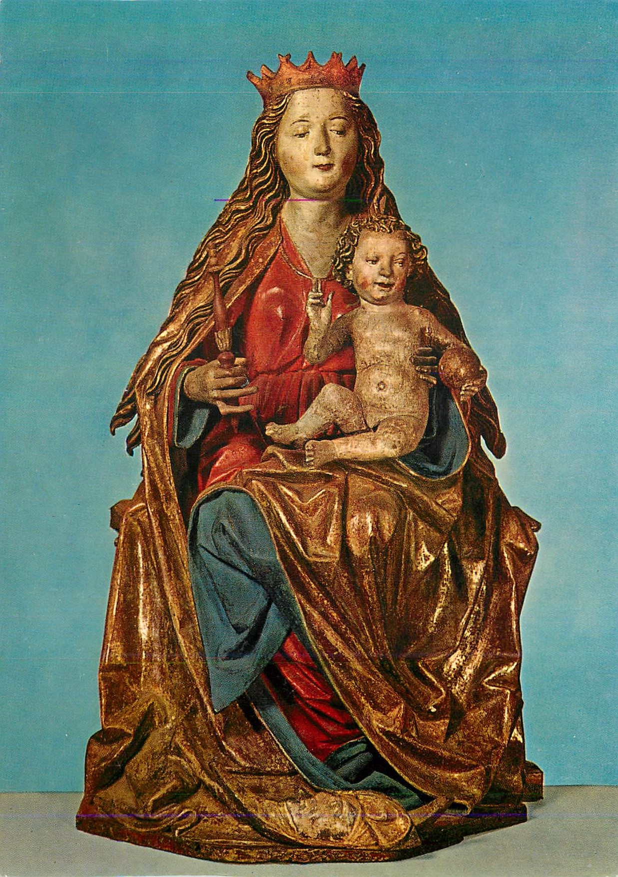Vierge à l'Enfant — sculpture en hêtre du XVᵉ siècle — Landesmuseum Zürich