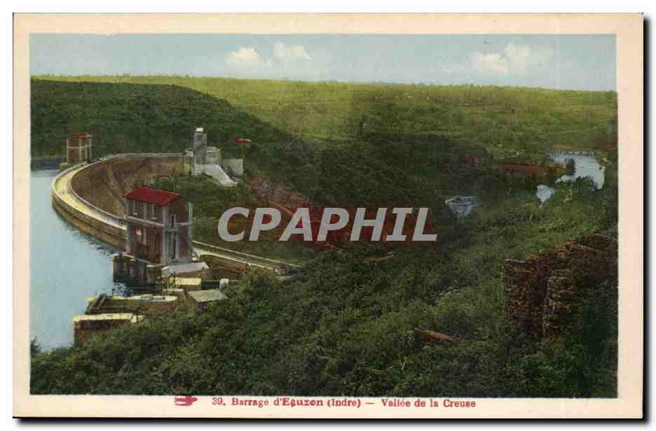 CPA Barrage d'Eguzon Vallee de la Creuse