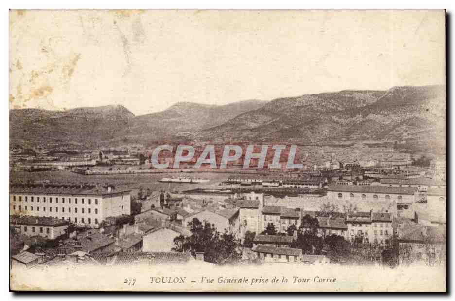 Toulon CPA Vue generale prise de la tour carree