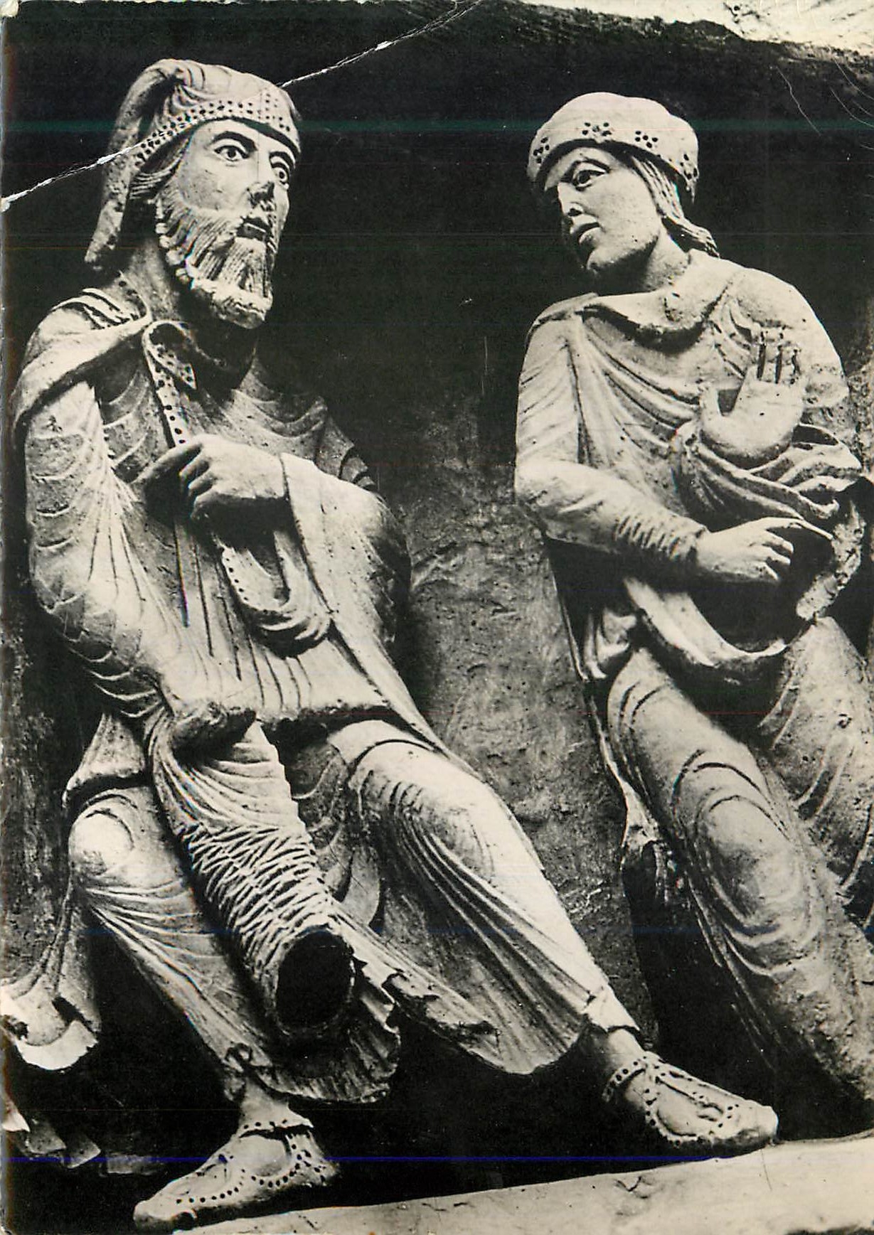 CPM Vezelay Basilique de la Madeleine (XIe et XIIe Siecle) Le tympan du narthex Les juifs Judaica