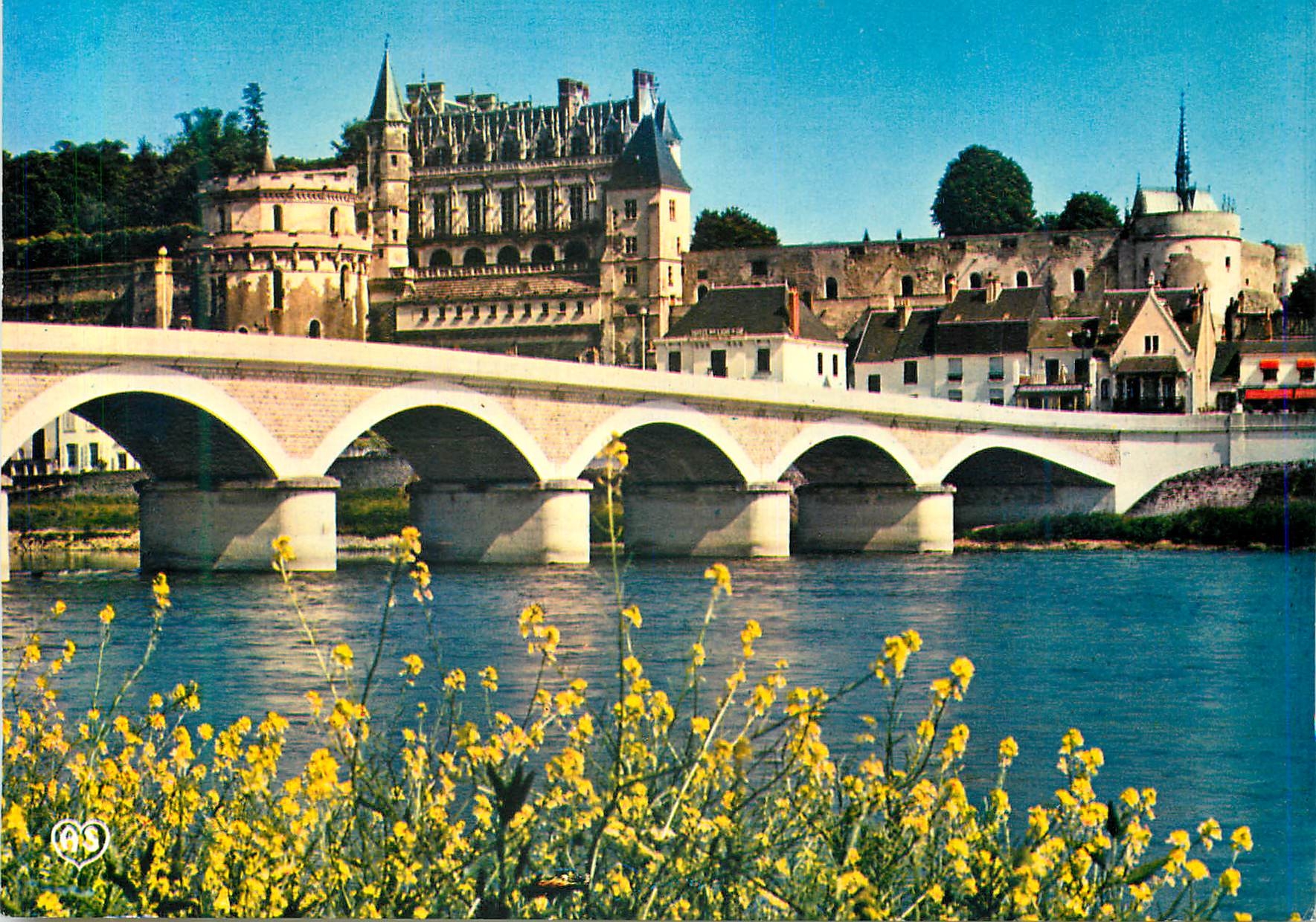 CPM Amboise (I et L) Chateau de la Loire Le Chateau Royal et le Pont sur la Loire