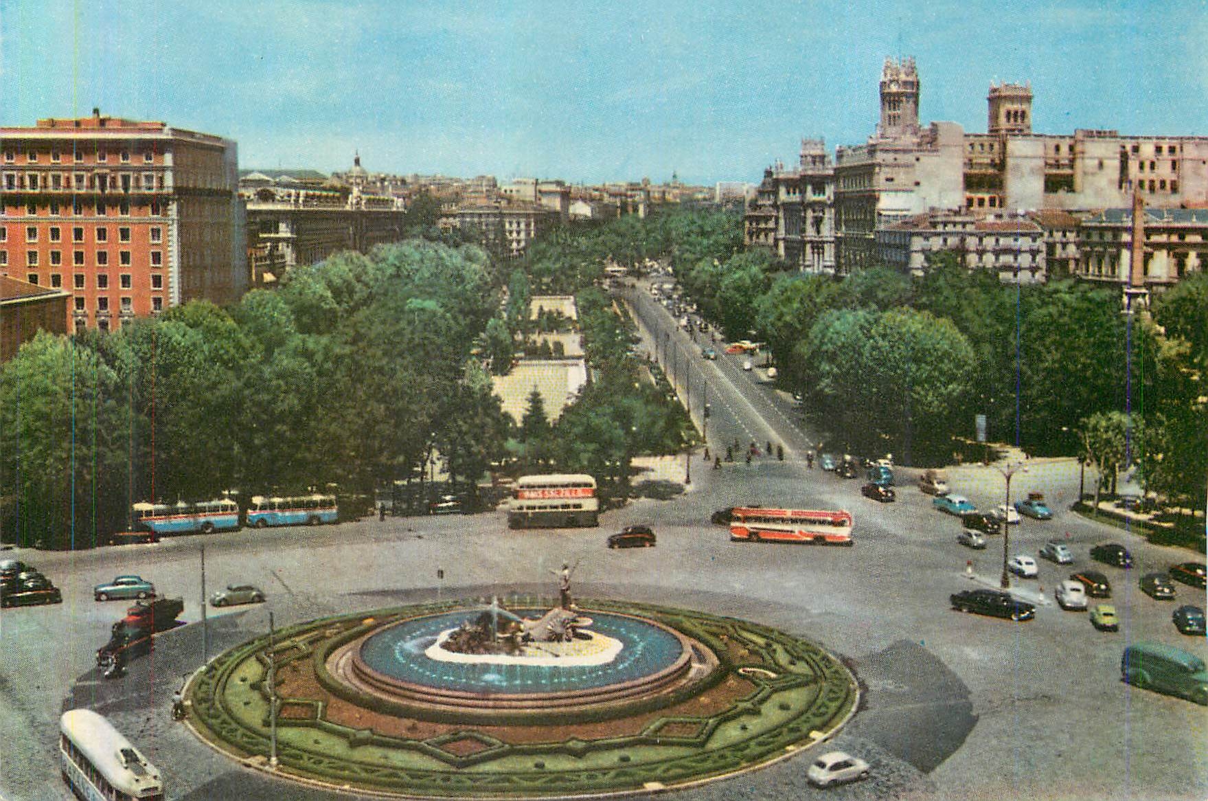 CPM Madrid Place de Neptuno et Promenade du Prado