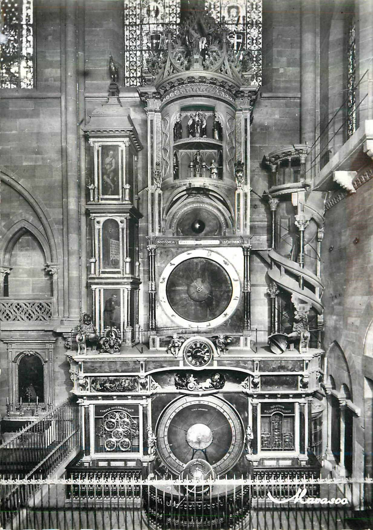 Strasbourg - La Cathédrale - L'Horloge Astronomique, ouvrage de l'horloger Schwilgué (1842)