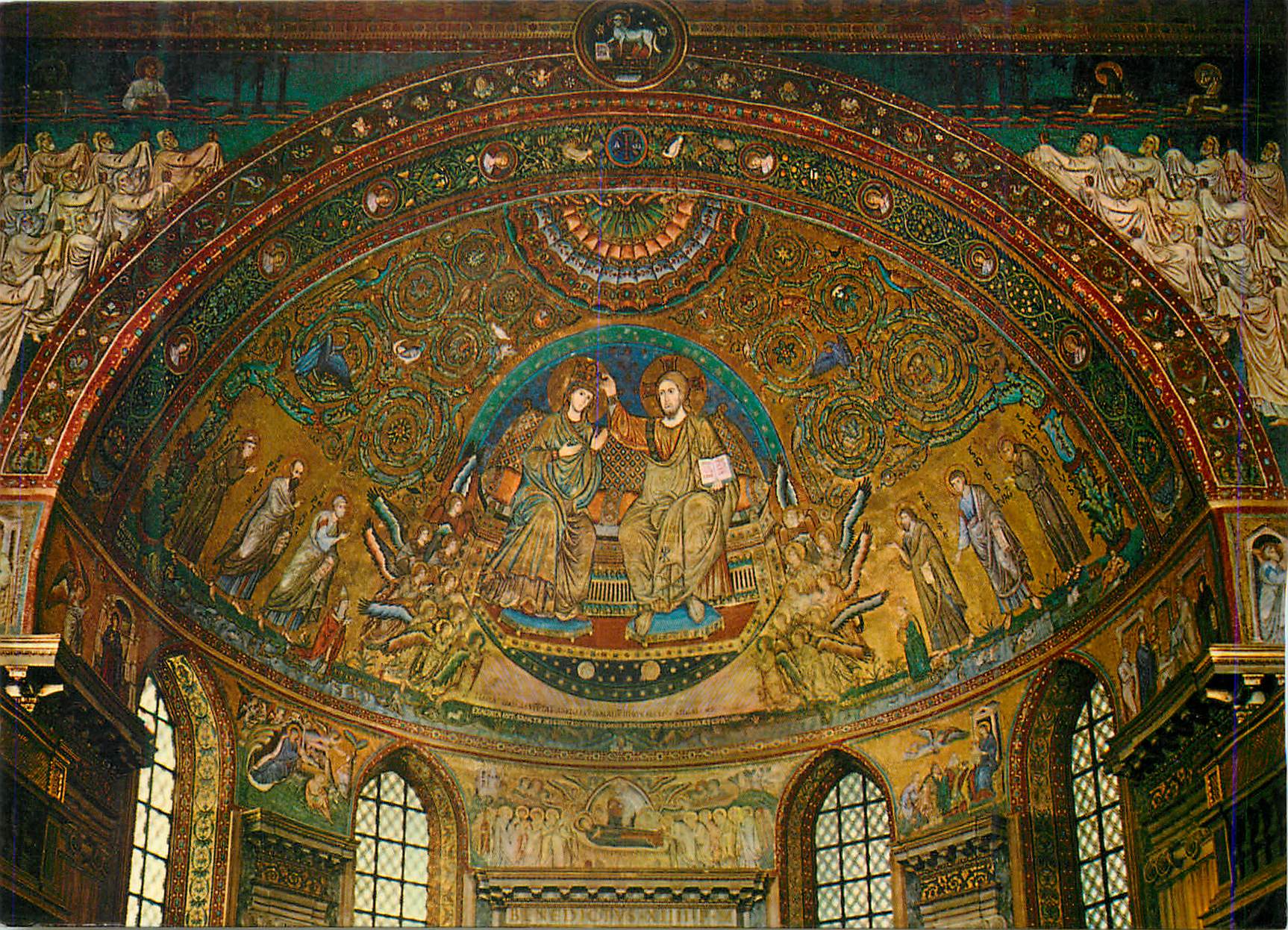 CPM Roma Basilique de Saitn Marie Majeure Mosaique de L'Abside