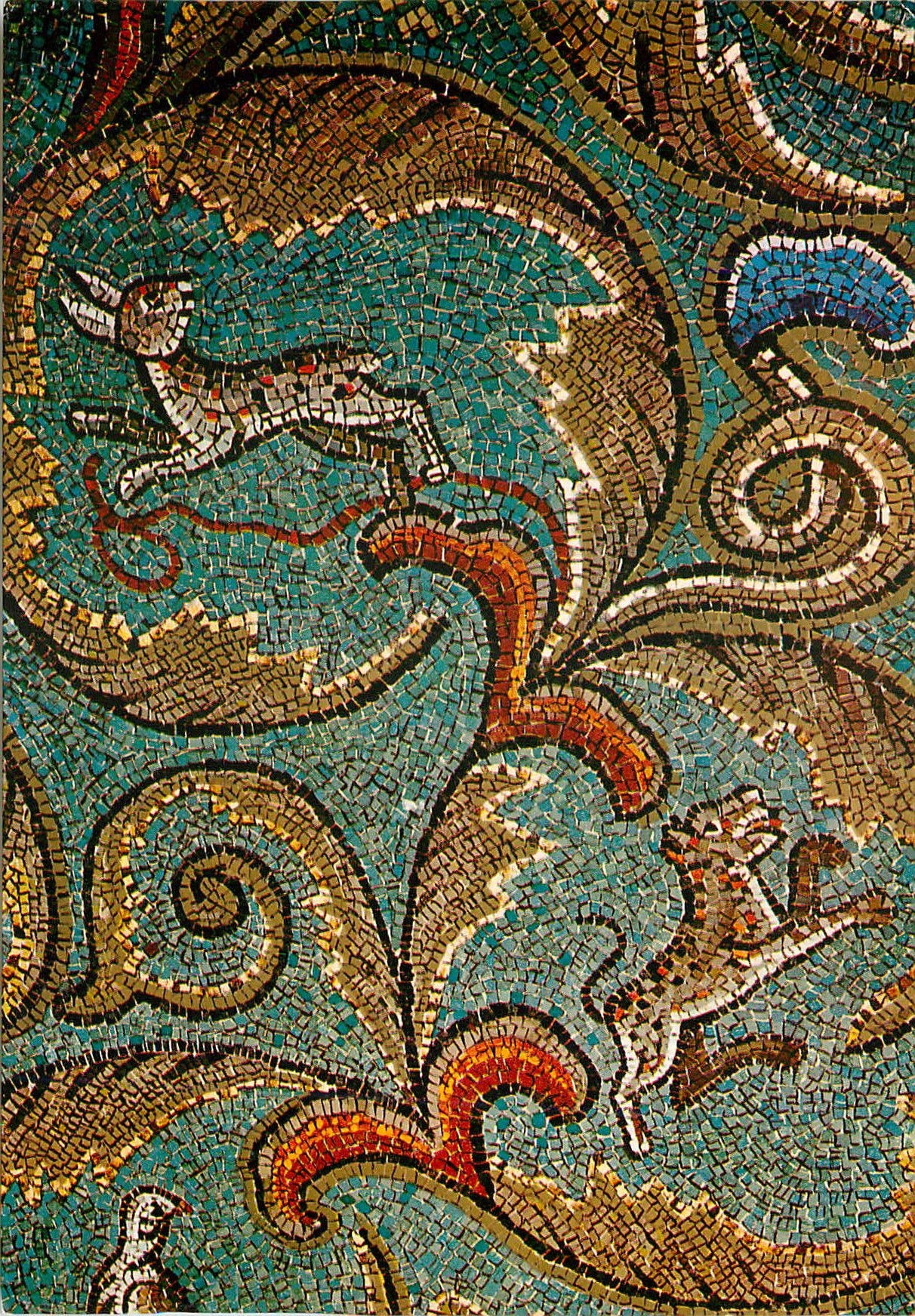 CPM Ravenna Basilica di S Vitale (VI Sec) La Voute du Presbytere (Detail)