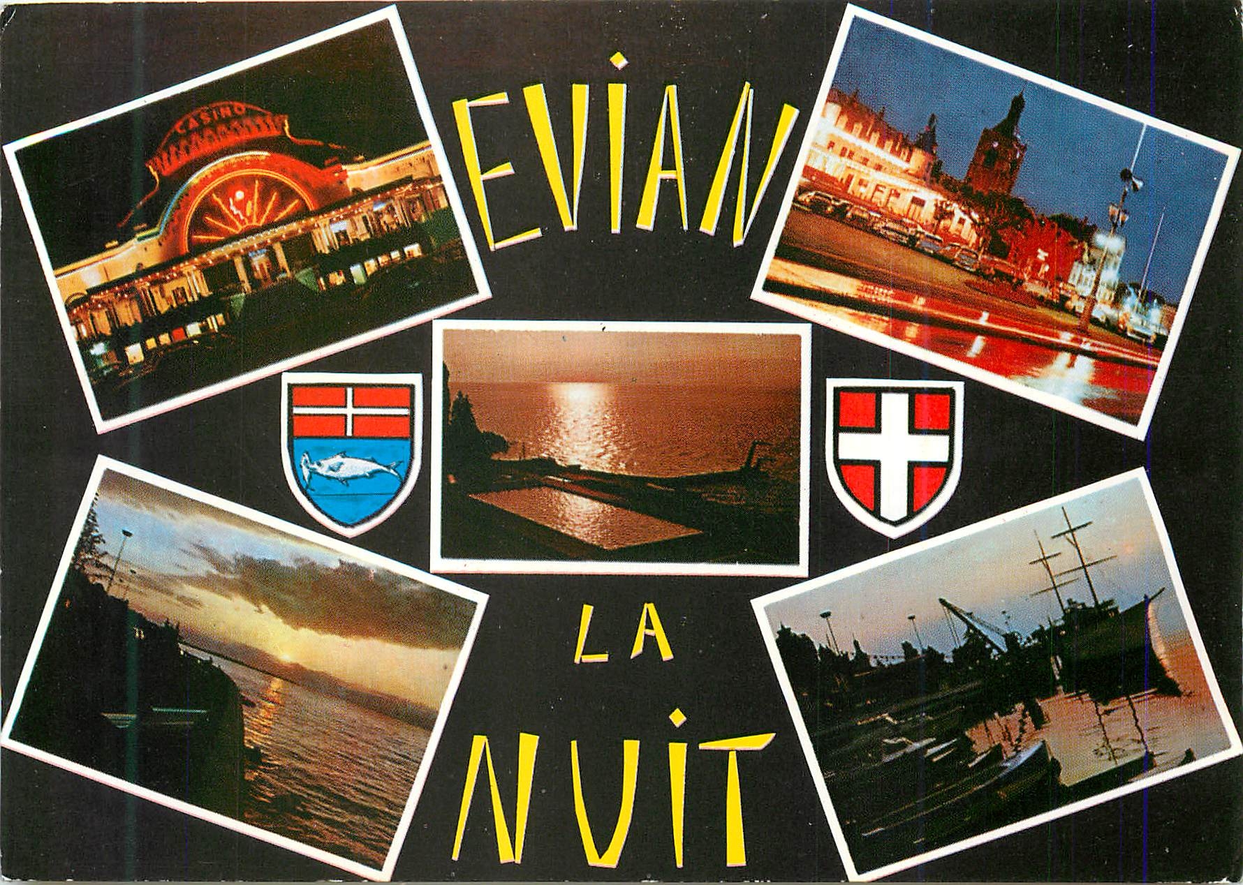 CPM Evian les Bains (Haute Savoie) Evian La Nuit