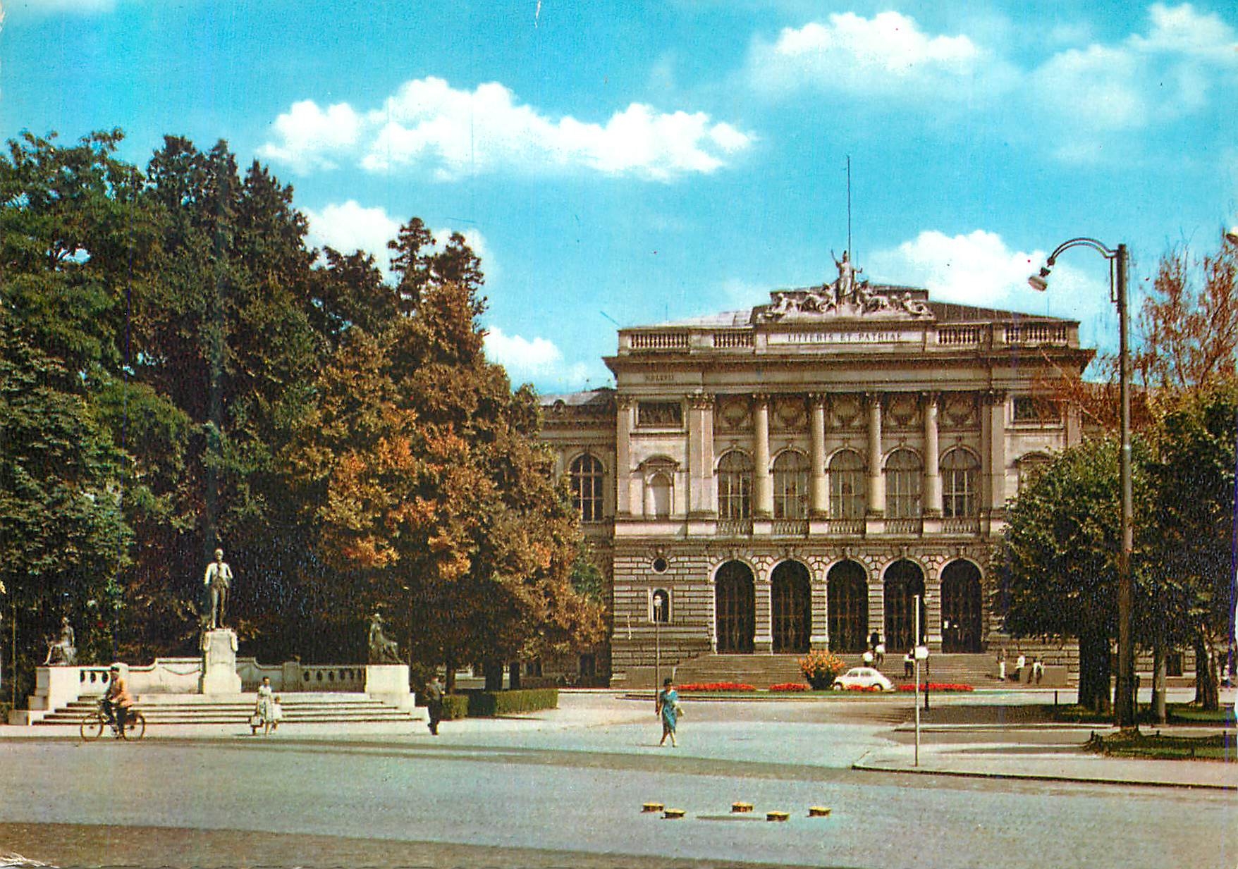 CPM Strasbourg L'Universite et le MonumentGoethe (Sculpt E Waegener)