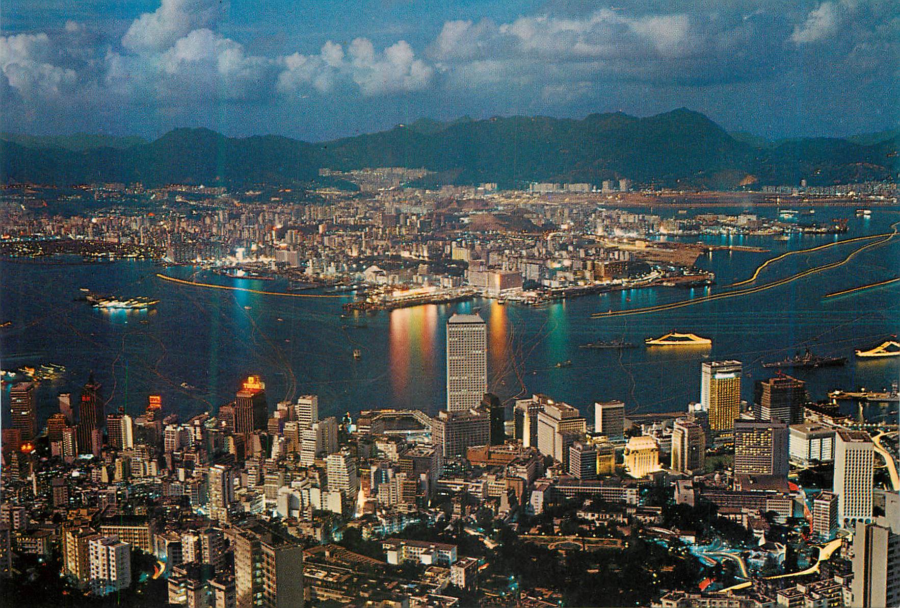 CPM Hong Kong Night Scene From Peak