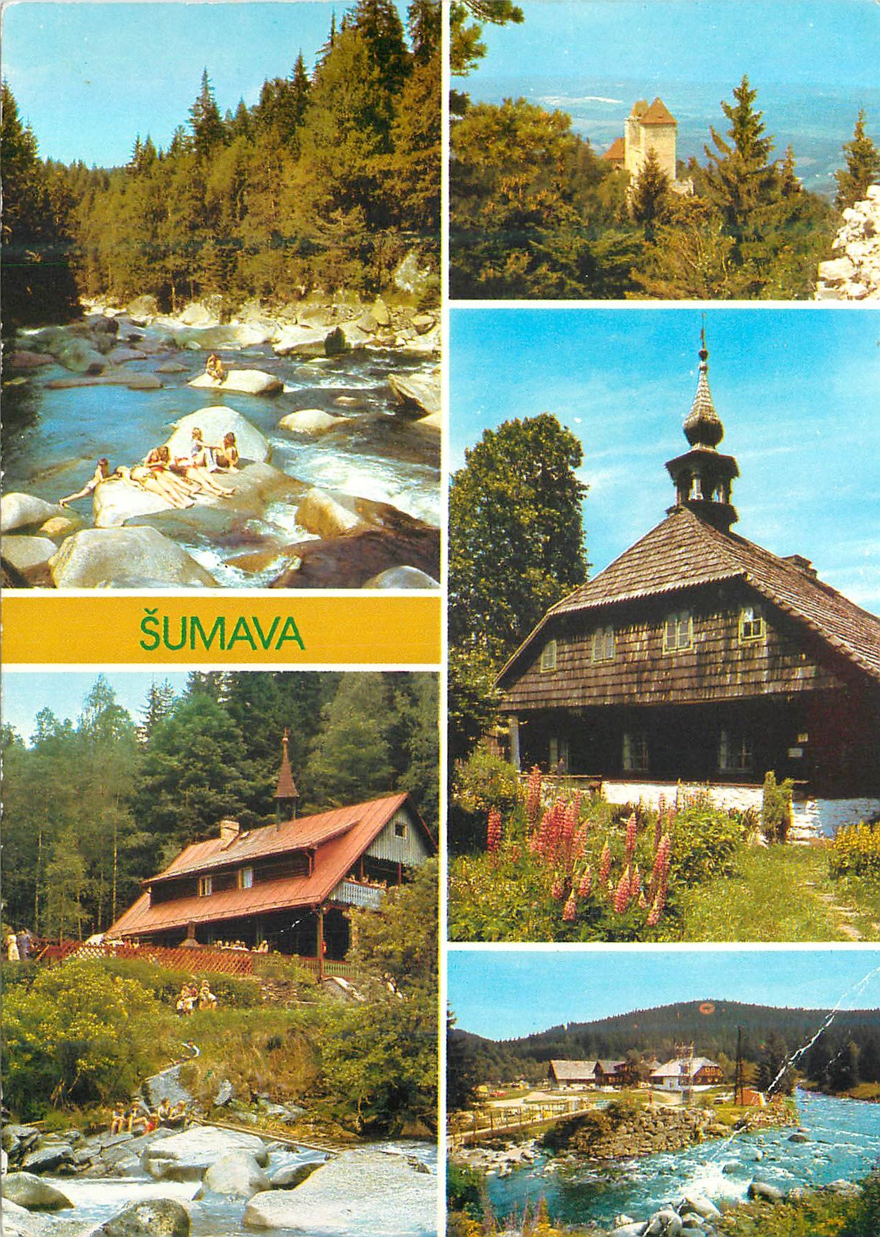 CPA Sumava Reka Vydra Turnerova Chata Hrad Kasperk Klostermanova Rychta v Srni Antygl