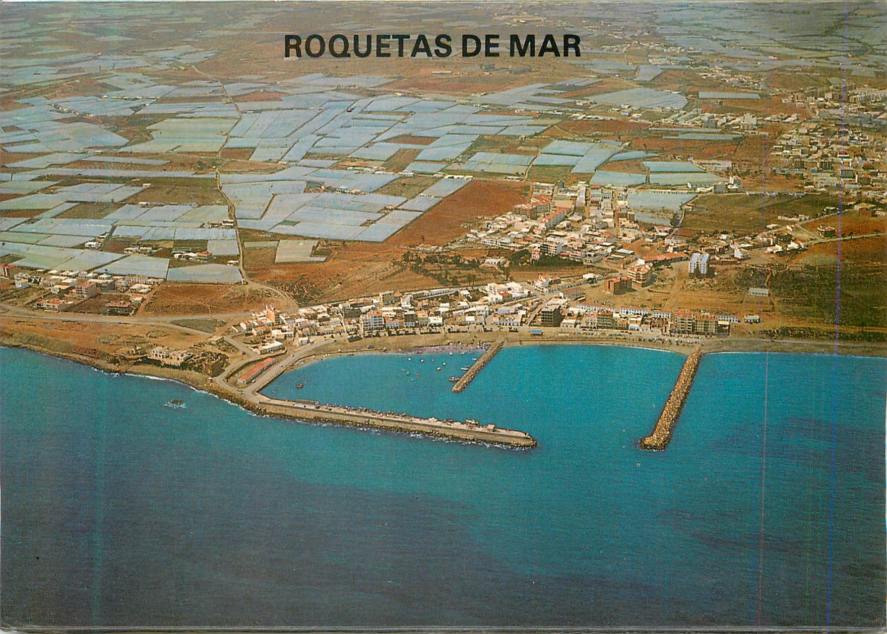 CPA Puerto de Roquestas de Mar (Almeria) Vista Aerea