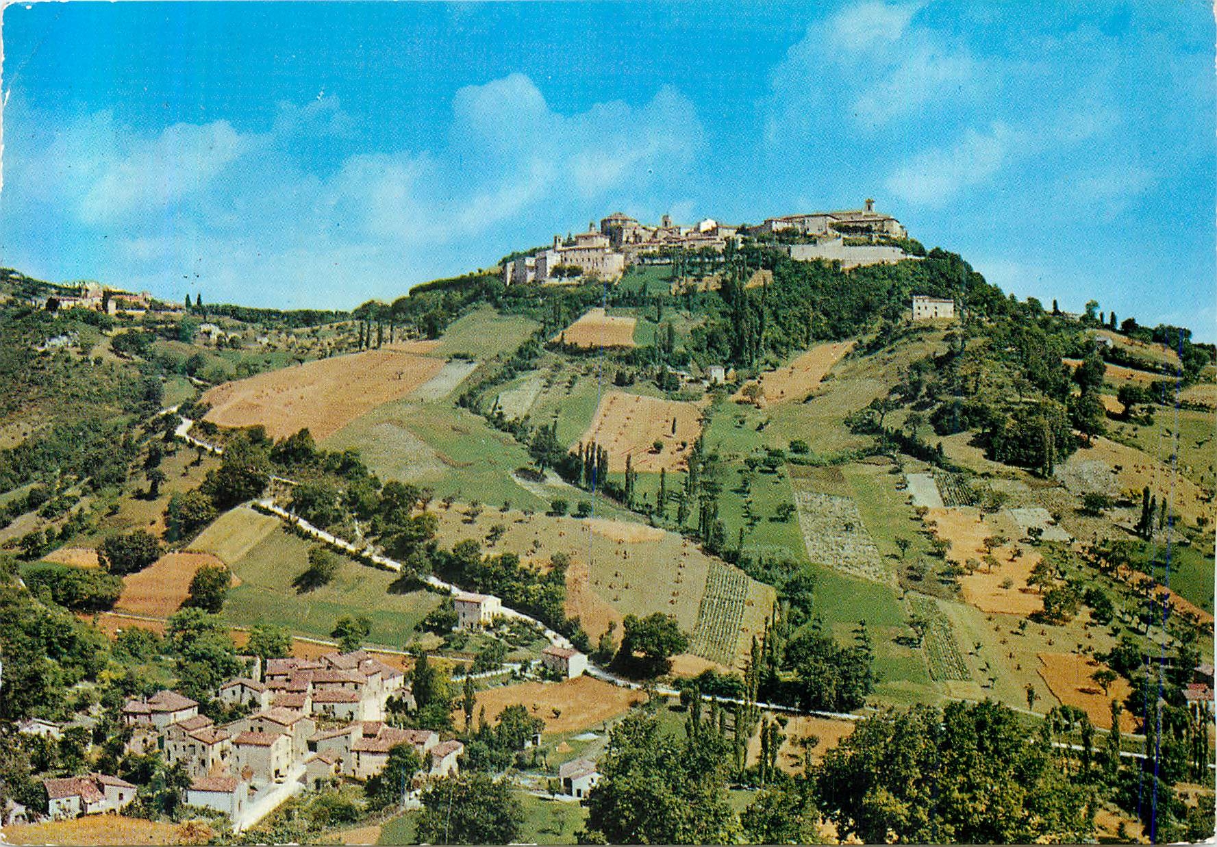 CPA Cingoli m 631 Statione Climatica Panorama e Veduta Capo di Rio