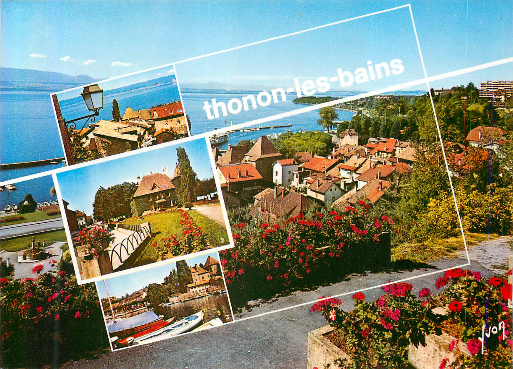 Thonon-les-Bains — vue panoramique et scènes locales — Éditions Jean-Jaurès, Paris