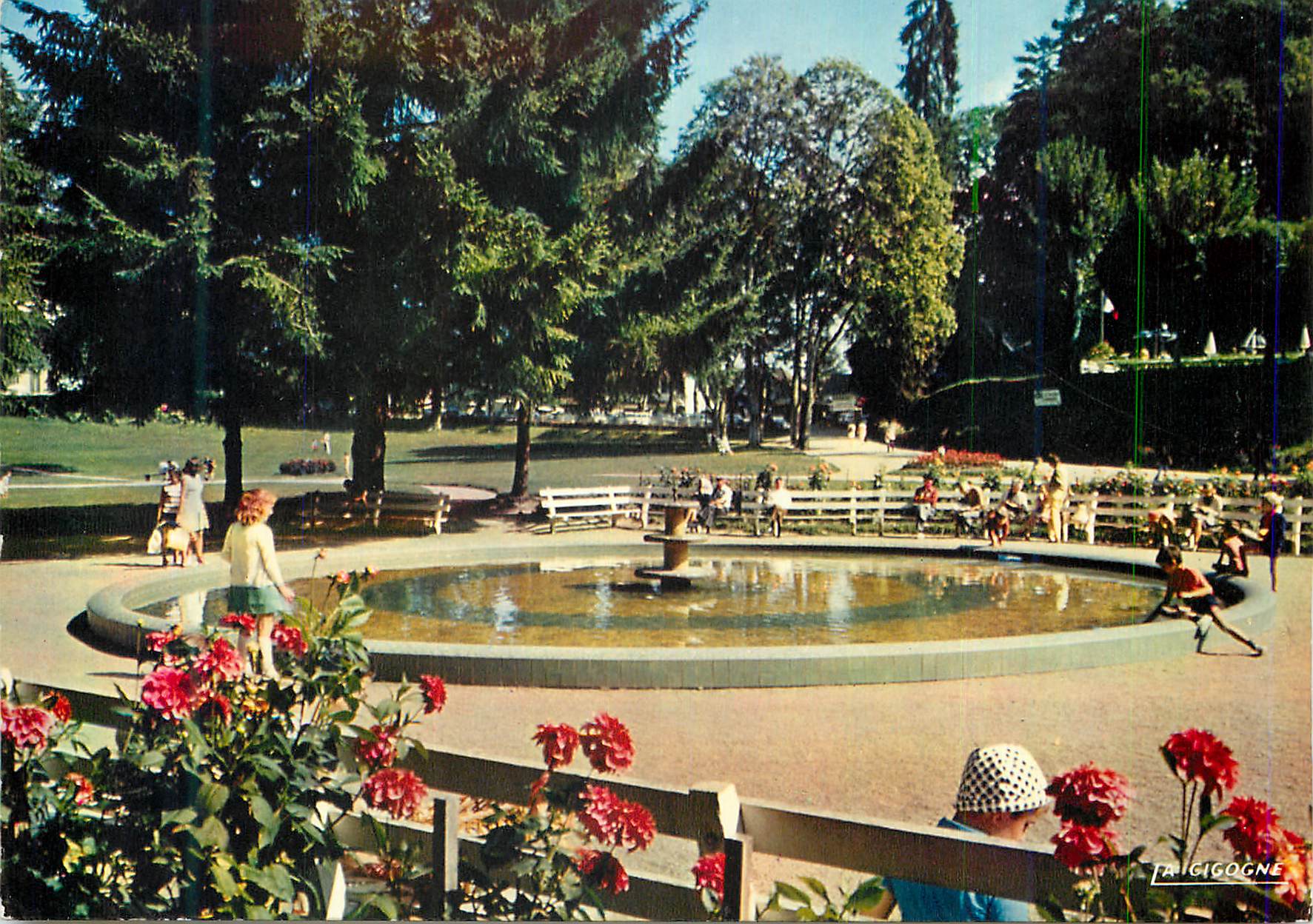 Saint-Honoré-les-Bains — Station thermale, bassin du parc — Éditions de la Cigogne