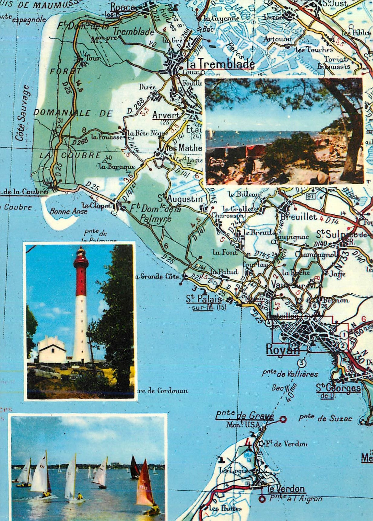 CPM La Presqu'Ile d'Arvert et la cote de Beaute