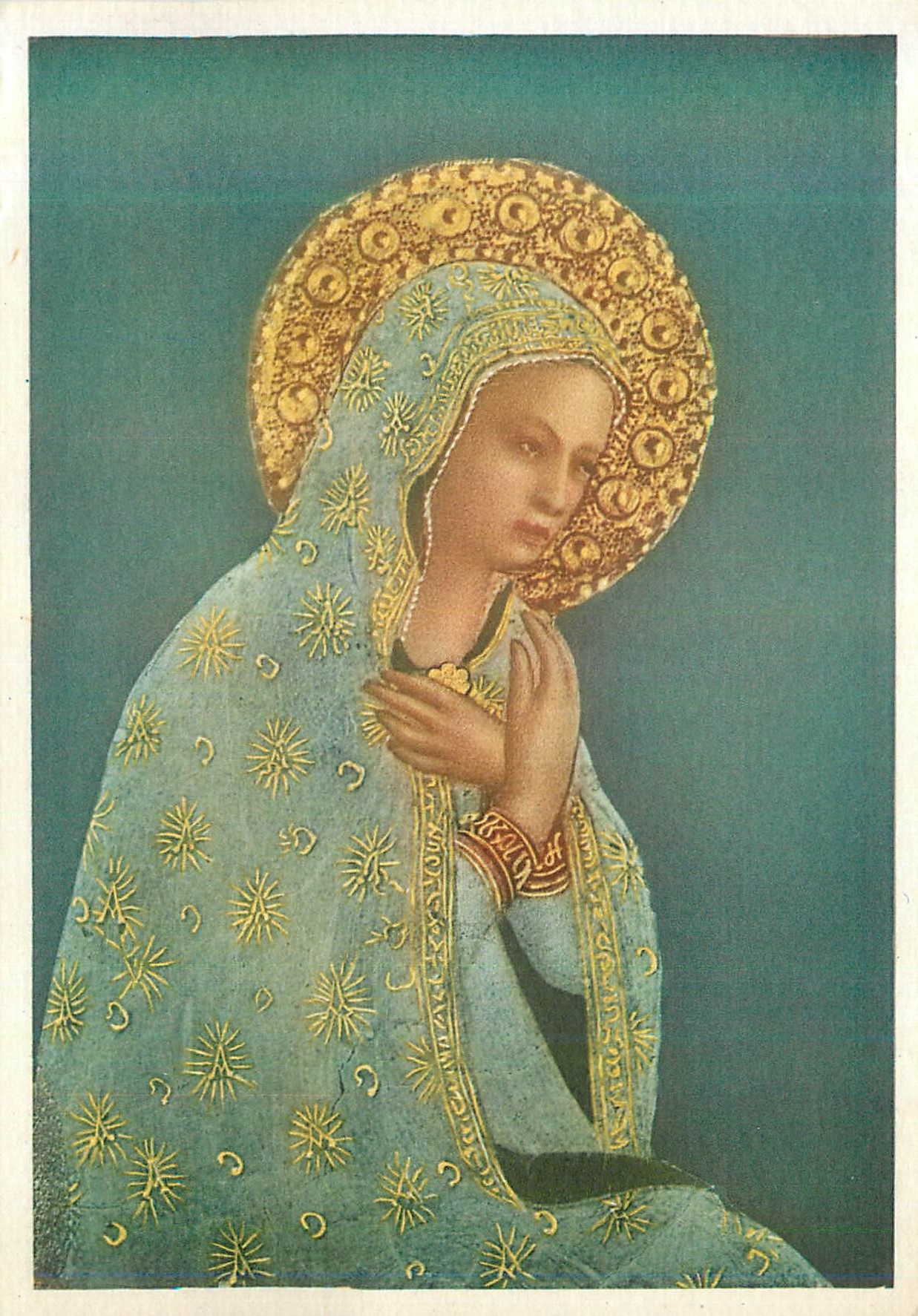 CPM B Angelico Museo di S Marco Firenze Madonna Della Pace (Particolare)