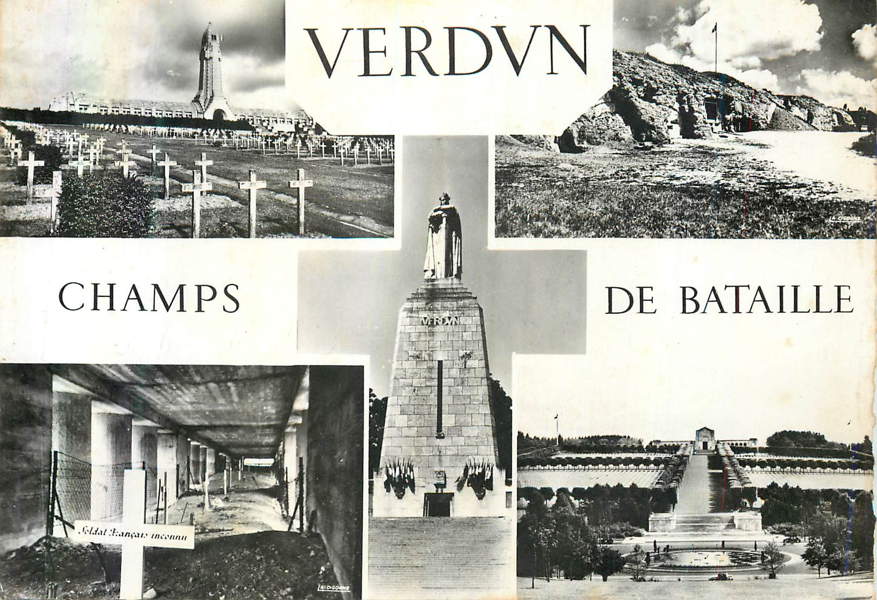 CPM Souvenir de Verdun (Meuse) Champs de Bataille Militaria