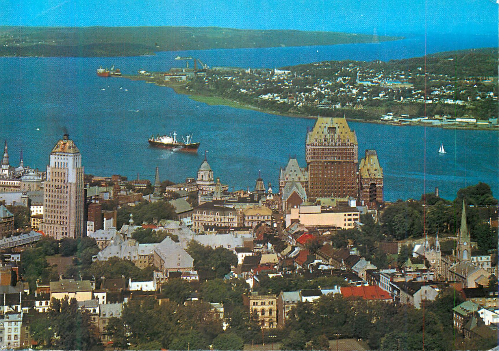 CPM Quebec Que Une Vue Partielle de Quebec de la Pointe de Levis et de l'Ile d'Orleans