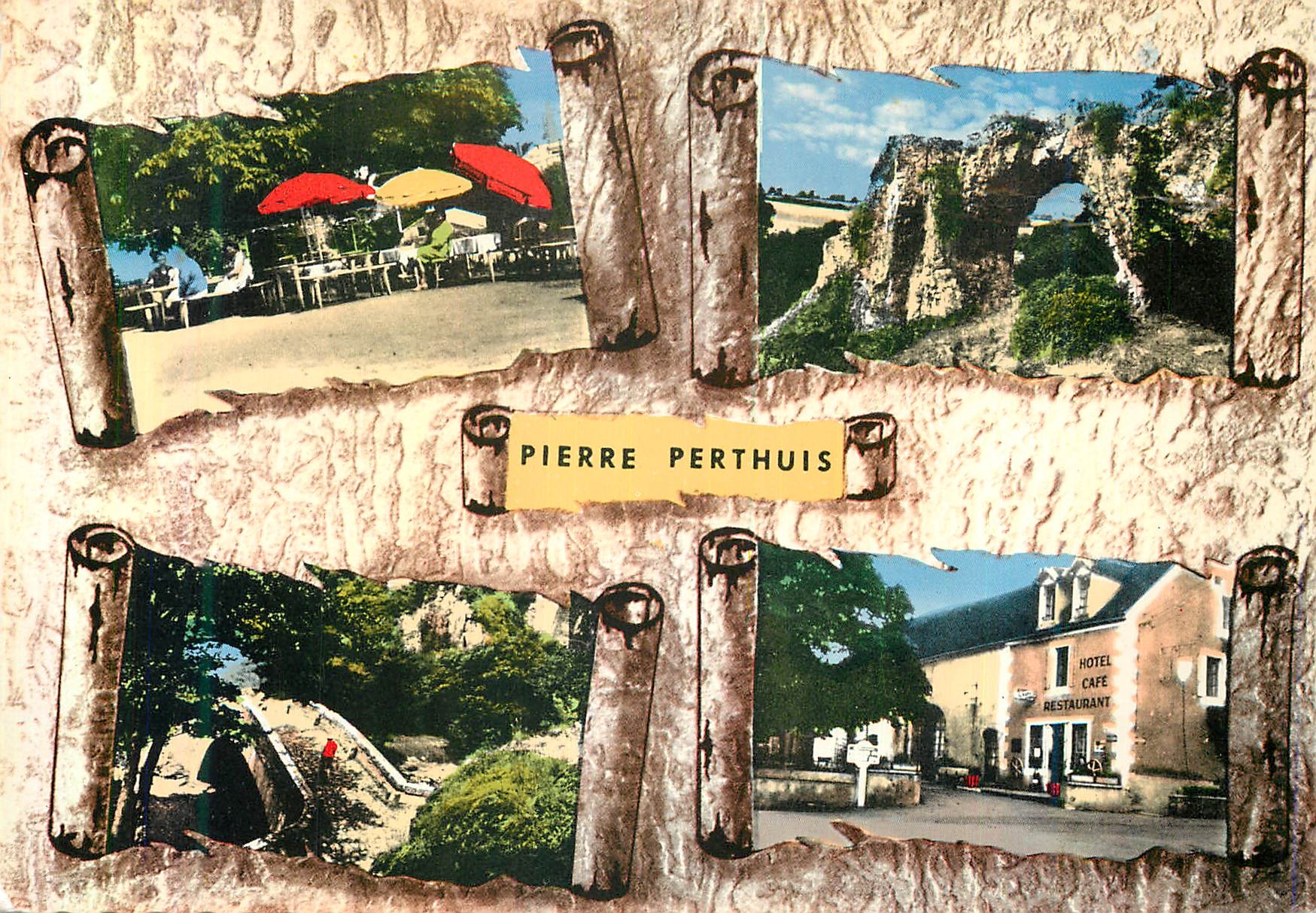 Pierre Perthus — Hôtel-Café-Restaurant et Pont Romain — Édition J. Derenne