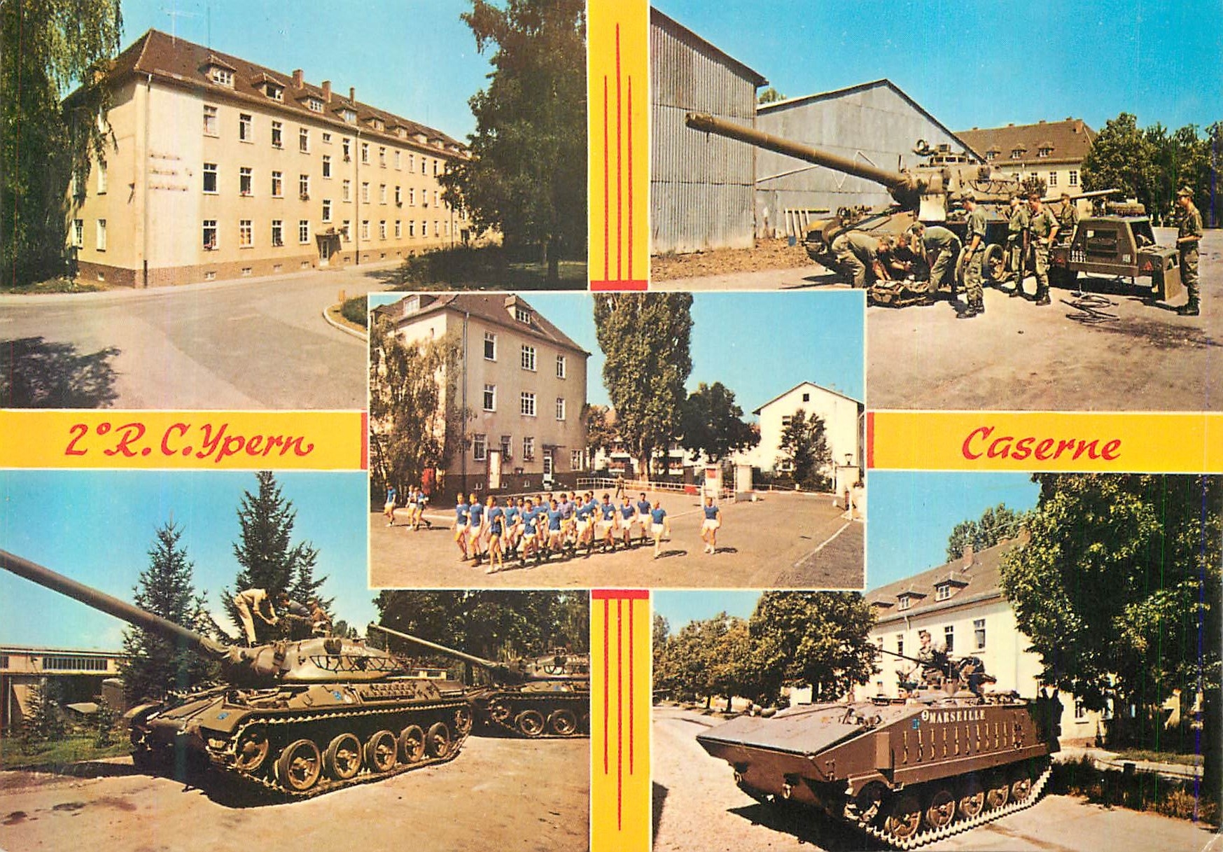 CPM R C Ypern Caserne Militaria Tank Char d'assaut