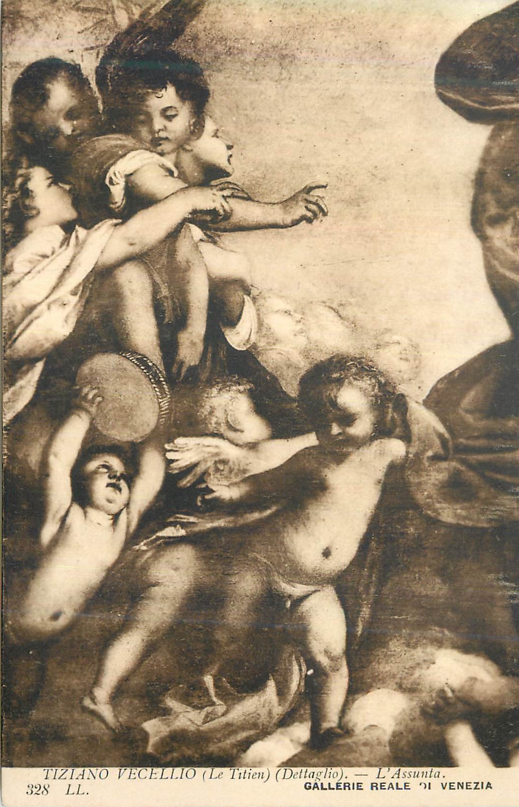 CPA Gallerie Reale di Venezia Tiziano Vecellio (Le Titien) (Dettaglio) L'Assunta