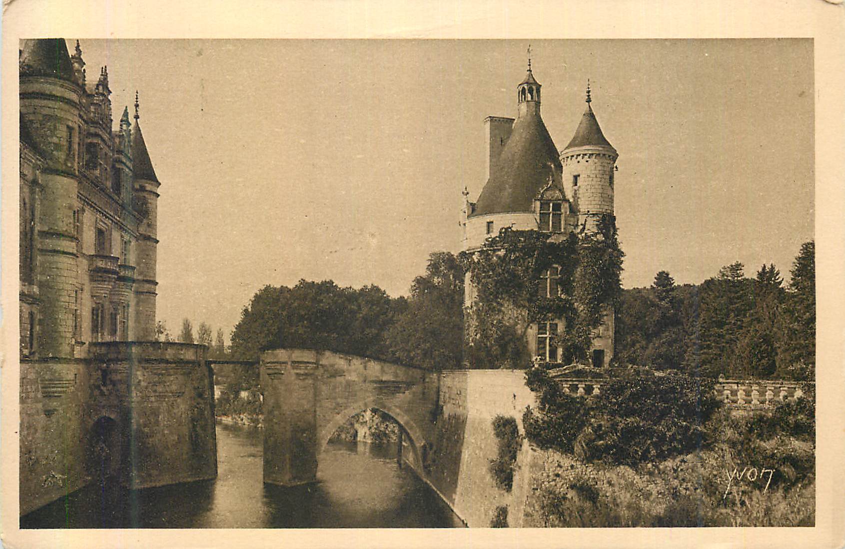 CPA Chateau de Chenonceaux Tour des Marques