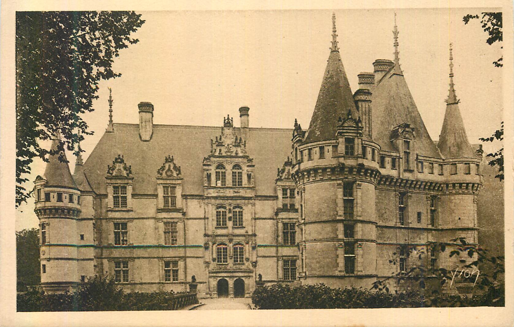CPA Chateau d'Azay le Rideau