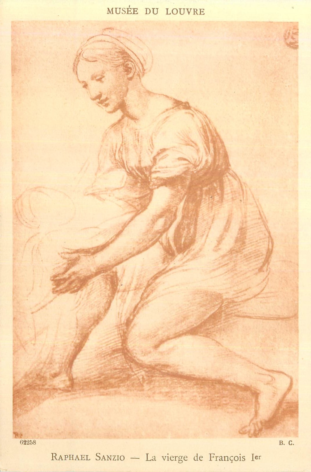 CPA Musee du Louvre Raphael Sanzio La Vierge de Francois Ier