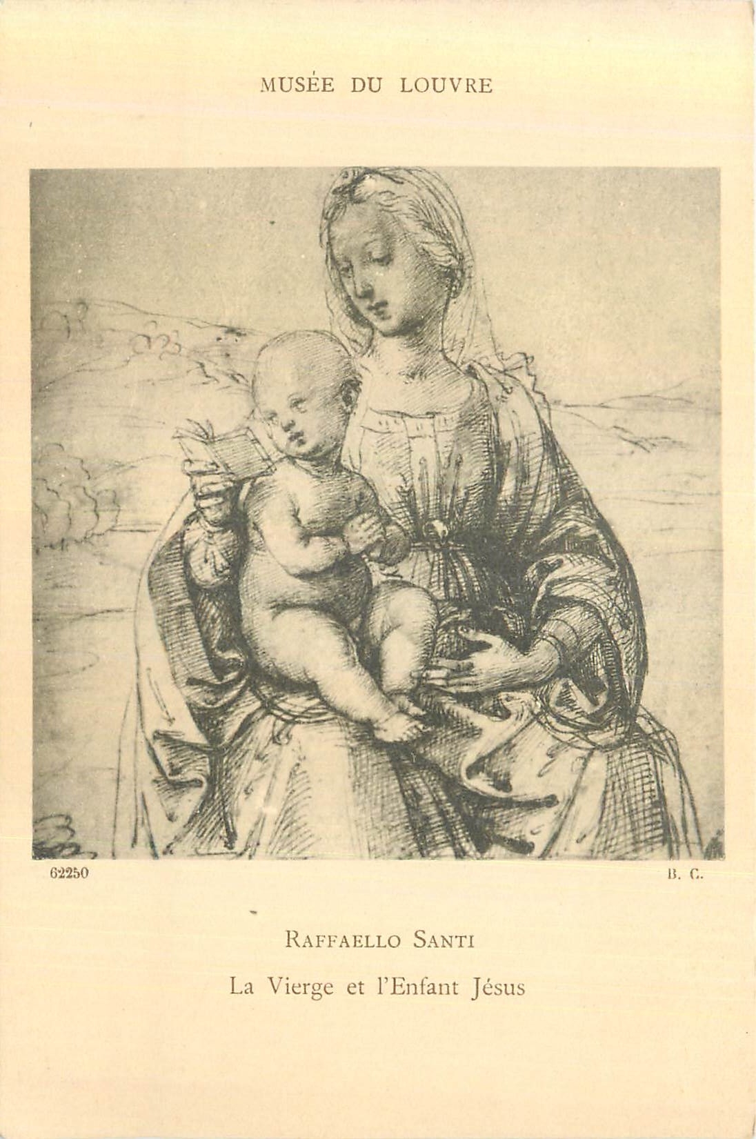 CPA Musee du Louvre Raffaello Santi La Vierge et L'Enfant Jesus
