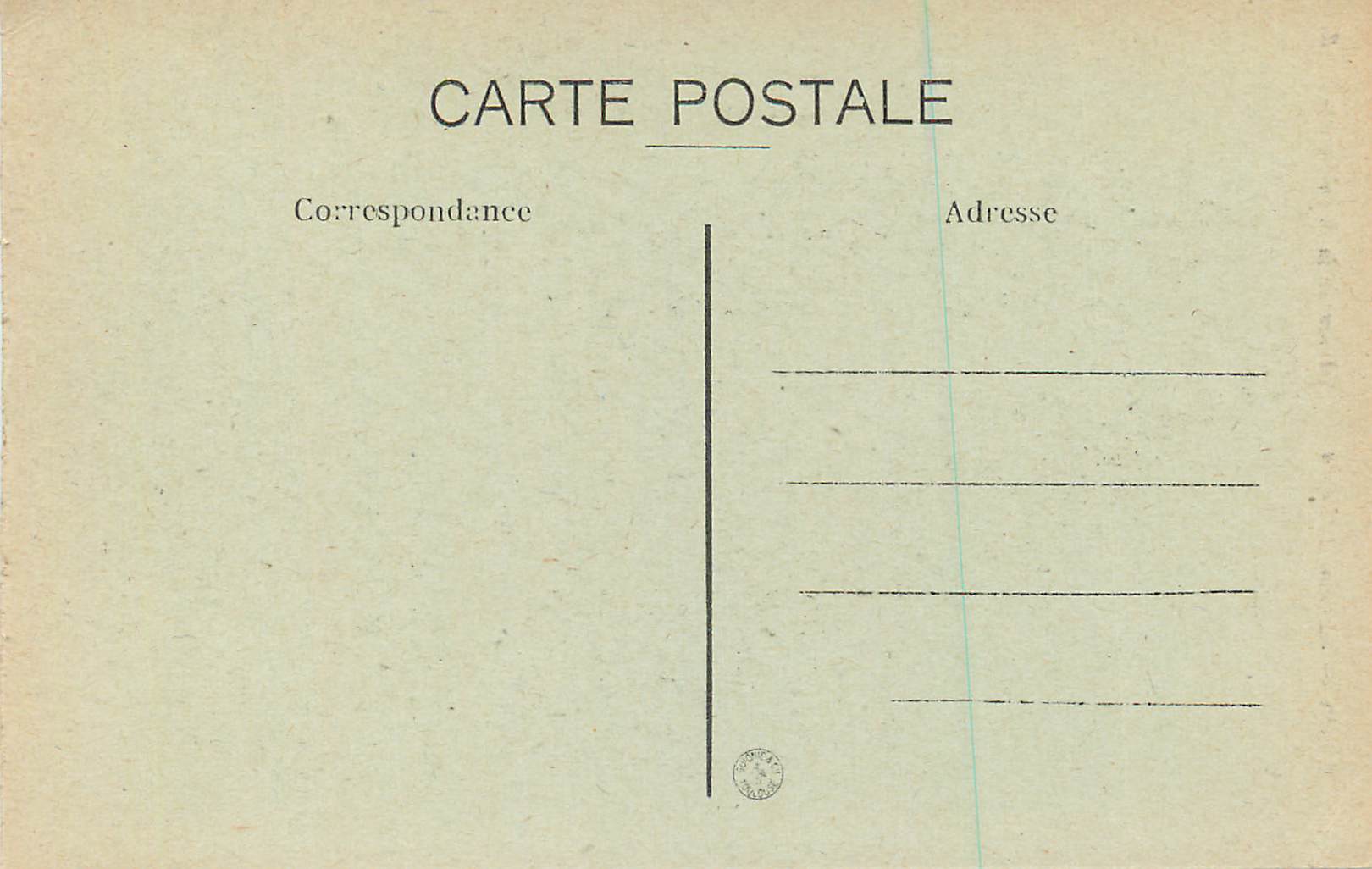 CPA Lyon Monument Carnot Place de la Republique — Verso