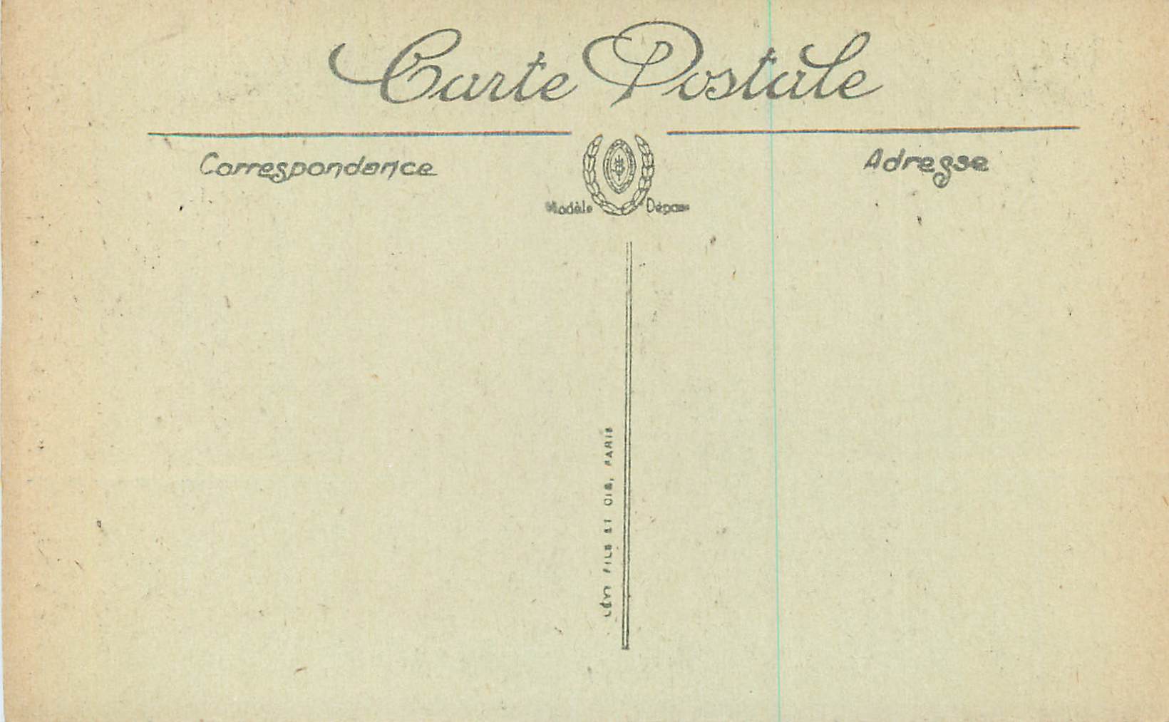 CPA Lyon Le Parc de la Tete d'Or et Fourviere Canoe Bateau — Rückseite