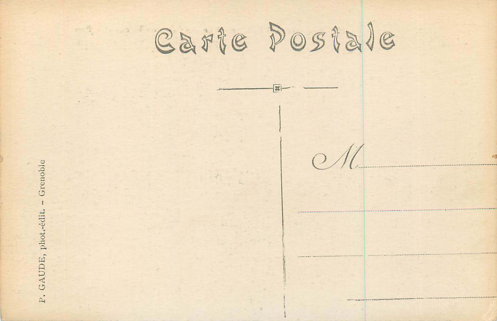 Vizille — Allgemeiner Blick, Schloss und Park — P. GAUDE, Grenoble — Rückseite