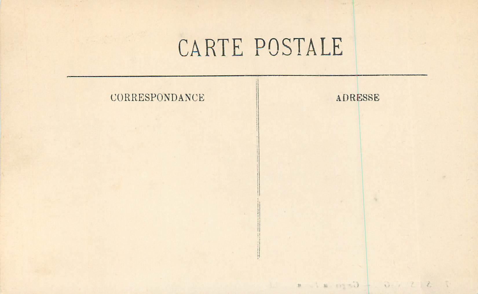 CPA Sassenage Gorges du Furon — Rückseite