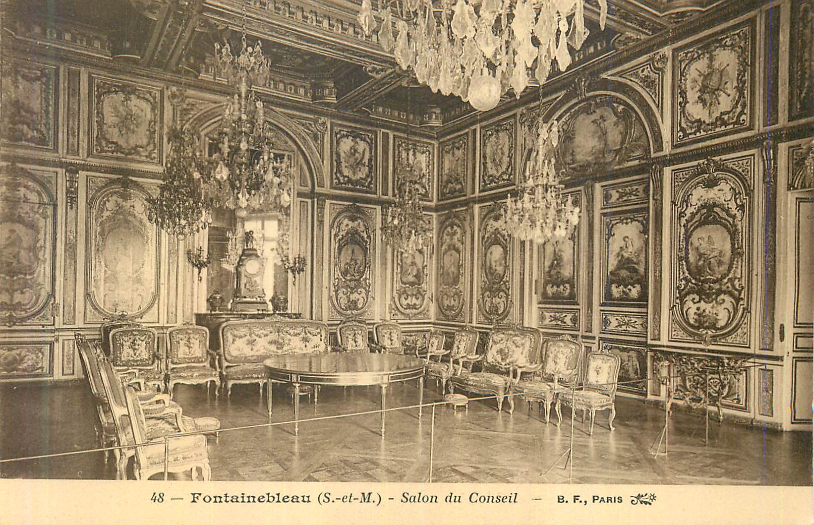 Fontainebleau (S.-et-M.) - Salón del Consejo — B.F., PARIS