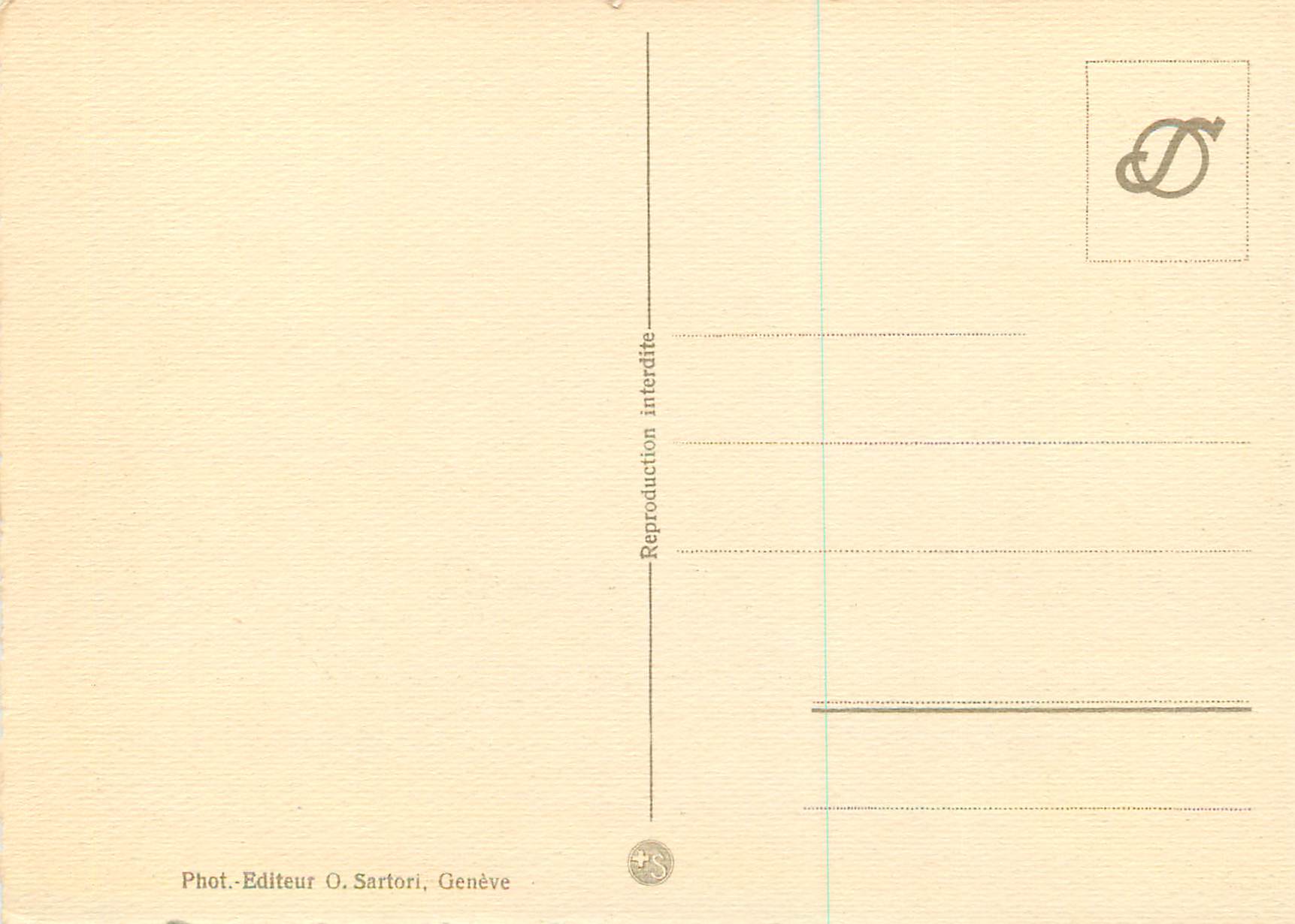 CPM Geneve Bureau International du Travail — Verso