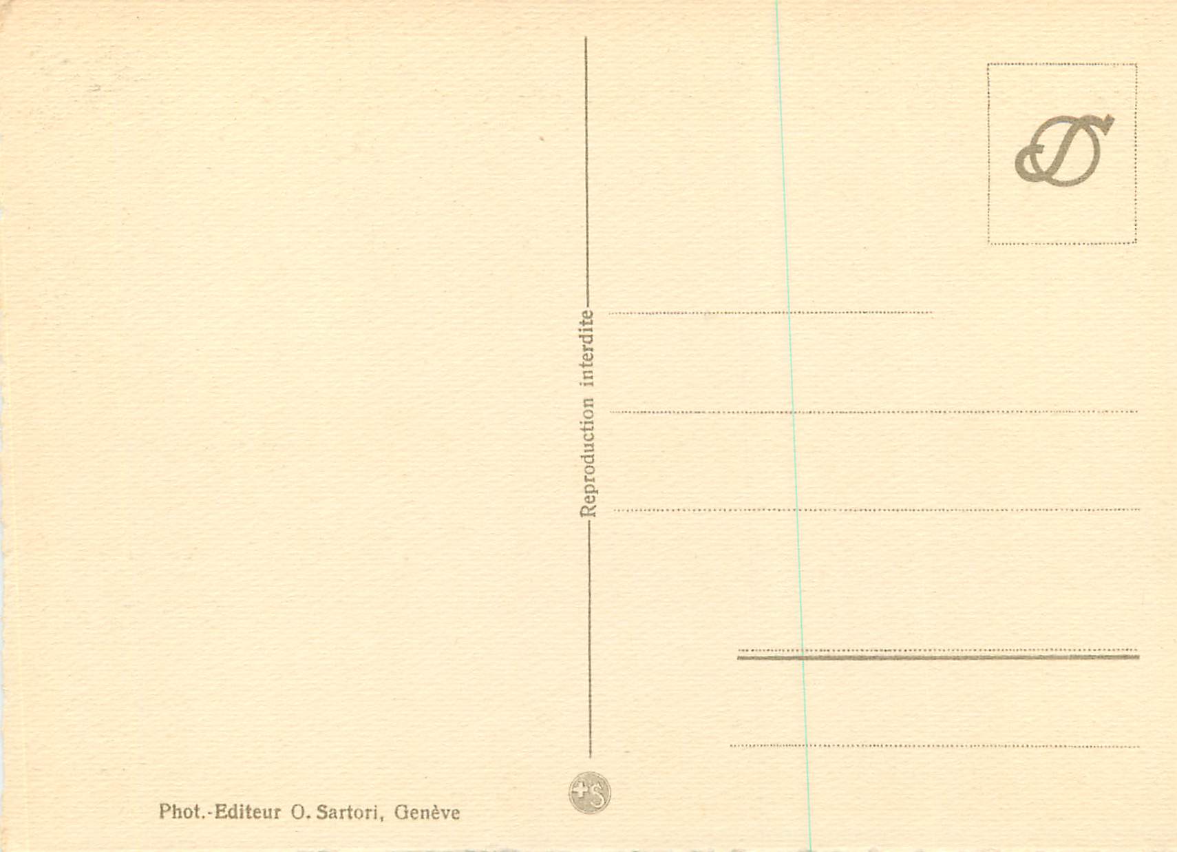 CPM Geneve Monument de la Reformation — Verso