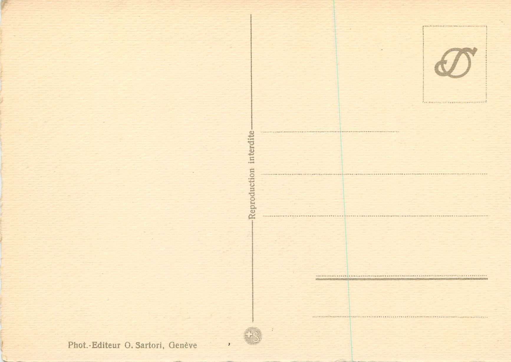 CPM Geneve Quai et Ville Bateau — Verso