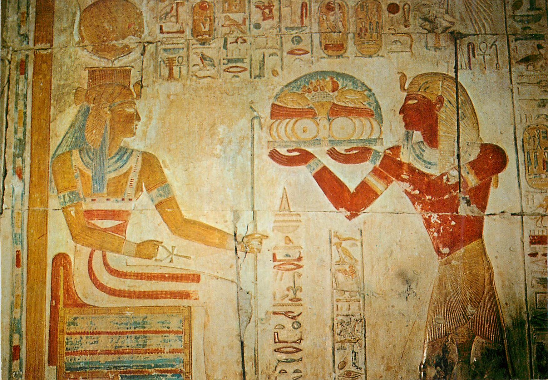 Temple de Sethi I — Offrandes au dieu Hator — Pub. AL-AHRAM, série AB 90