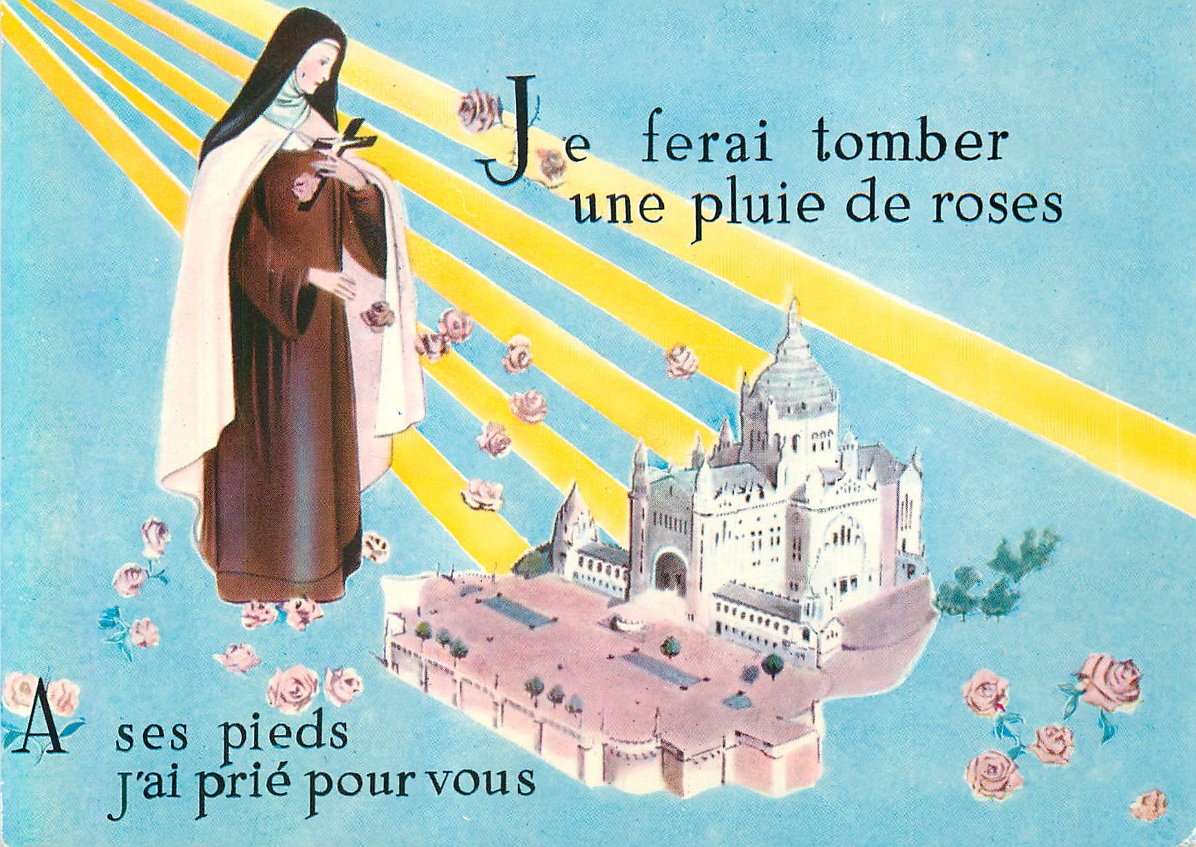 Sainte Thérèse de Lisieux — promesse de roses — éditée par Artaud Frères