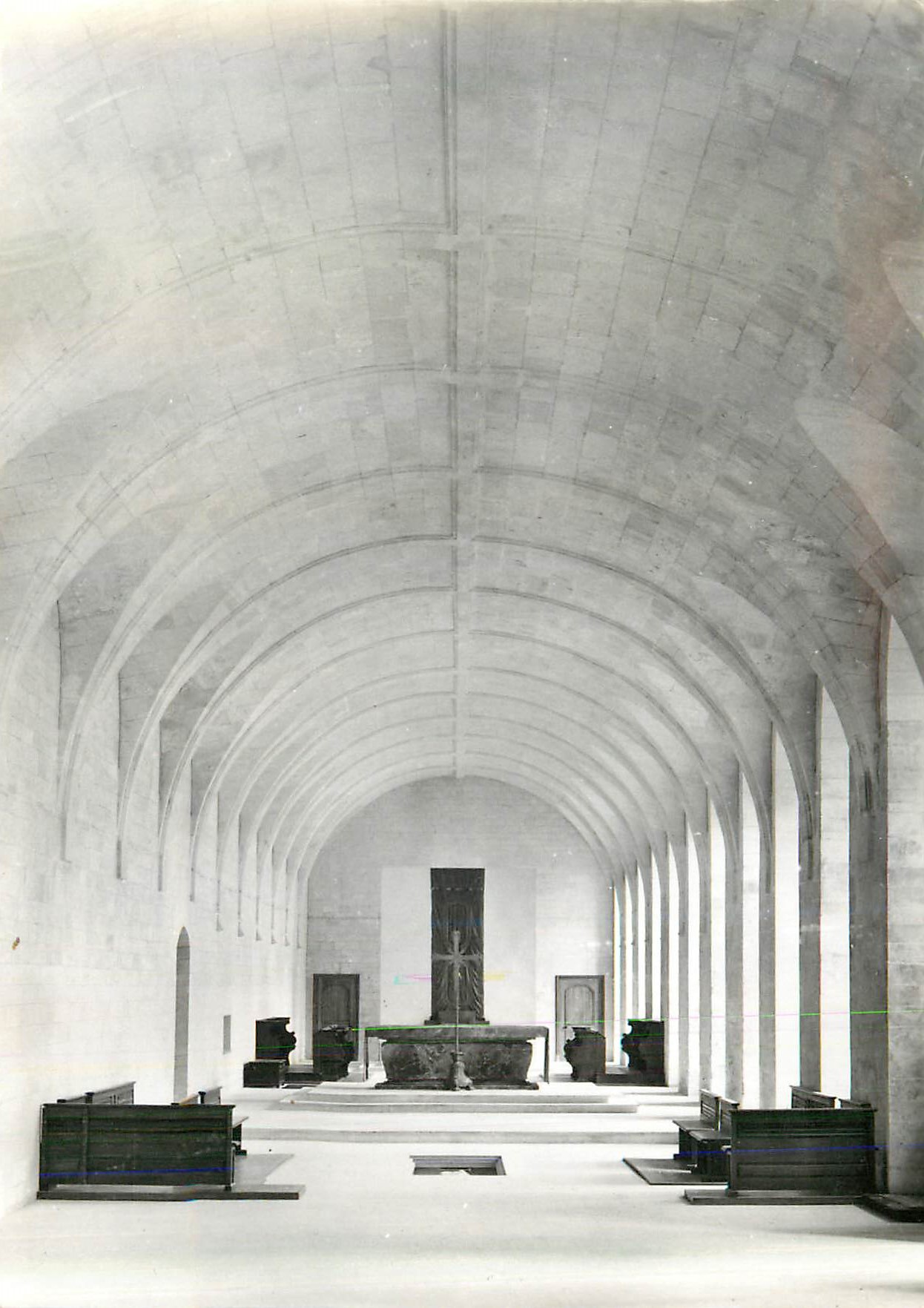 CPM Le Bec Hellouin (Eure) Abbaye Notre Dame du Bec L'Eglise Actuelle Etablie dans l'Ancien Refectoire (1747)