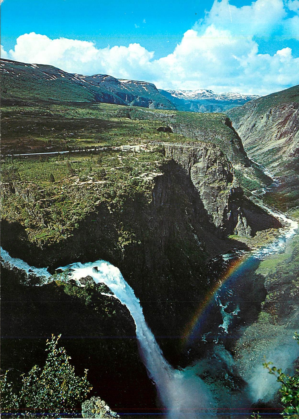 CPM Norway Mabodalen Valley and Voringsfoss Water fall 597 ft High By the Eidfjord Fossli Geilo Road