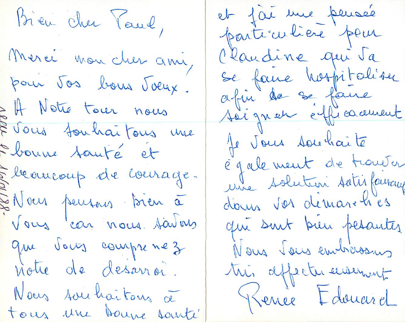 CPM La Vie ne Peut etre Comprise qu'en Regardant vers le Passee Mais elle ne Peut Etre Vecue qu'en Regardant vers l'Aven — Rückseite