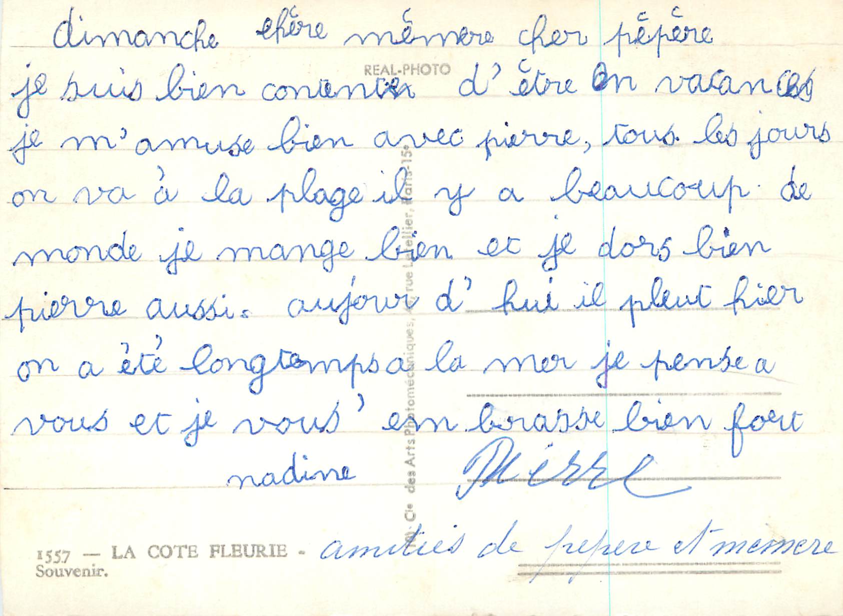 CPM La Cote Fleurie Franceville Cabourg Deauville Dives sur Mer Tancarville Le Home Lisieux — Rückseite