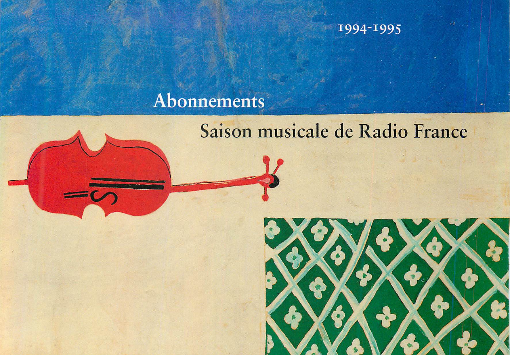 CPM Abonnements Saison Musicale de Radio France Violon Avenue du President Kennedy Paris