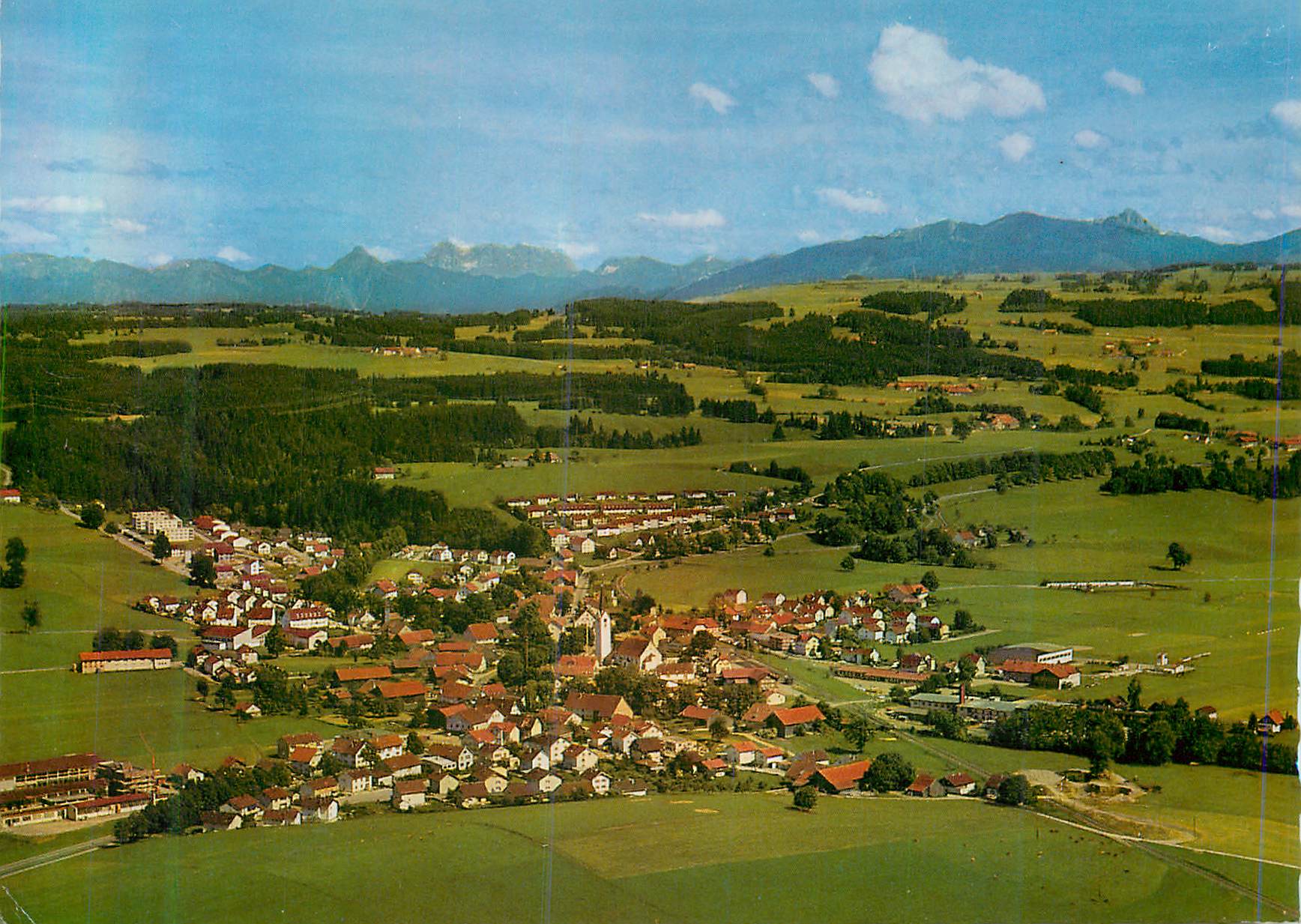 CPM Durach Bei Kempten Allgau mit Kenzen Hochgebirge 2062 m Mieminger Hochgebirge und Alpspitze