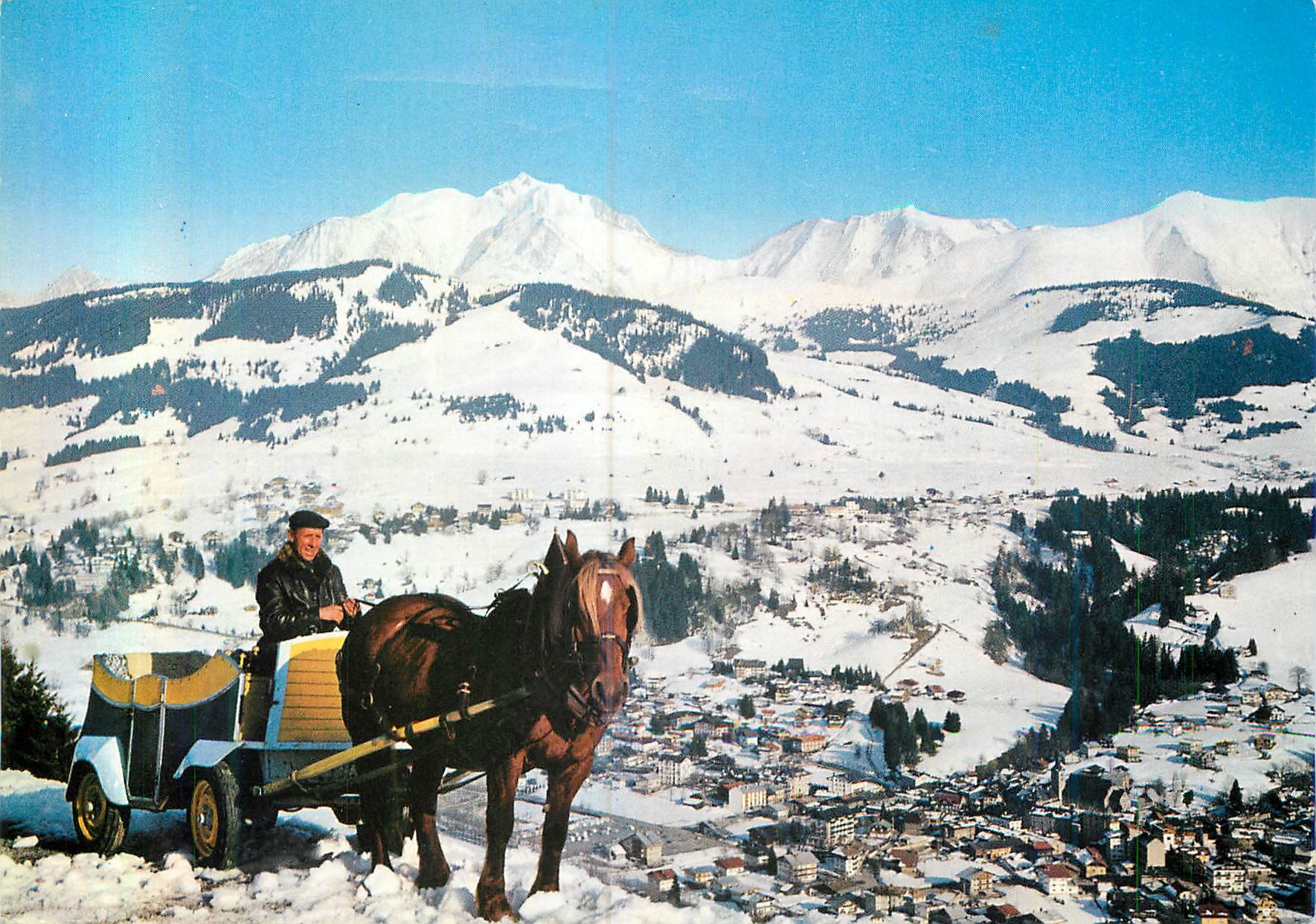 Megève — Vue générale sur la station — Société de France, Reproduction — n° 13663