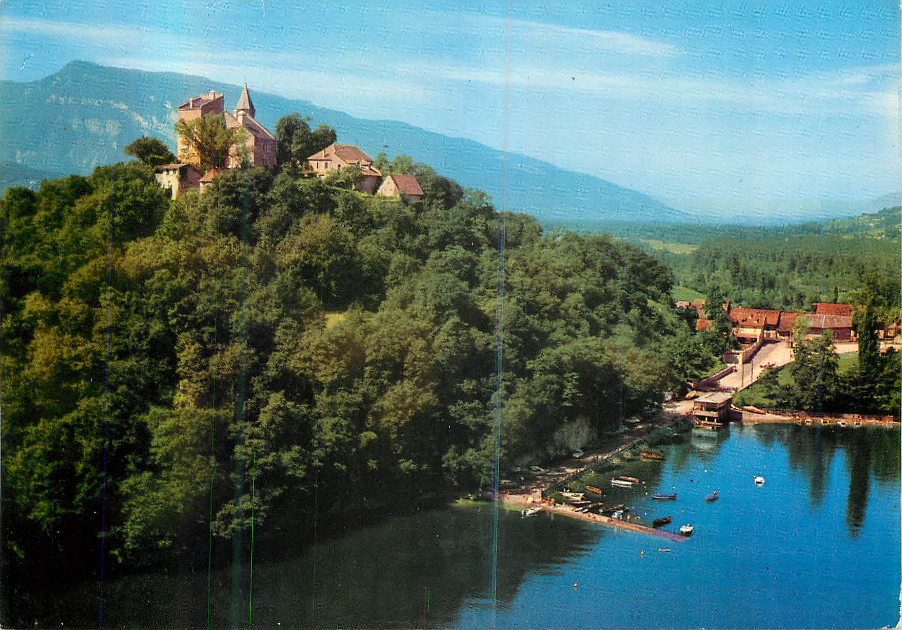 CPM Lac du Bourget (Savoie) Chindrieux Le Port et le Chateau de Chatillon
